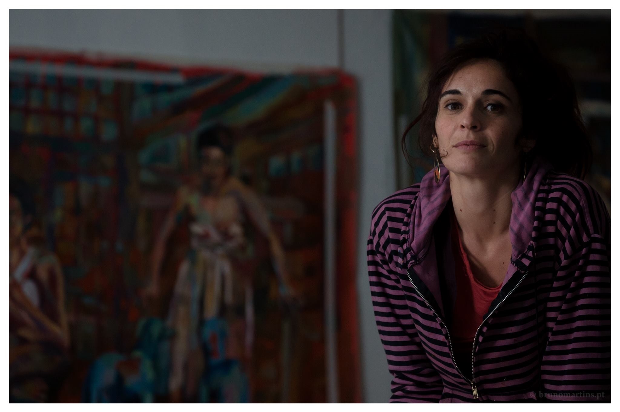 Daniela  Reis, painter at zet gallery