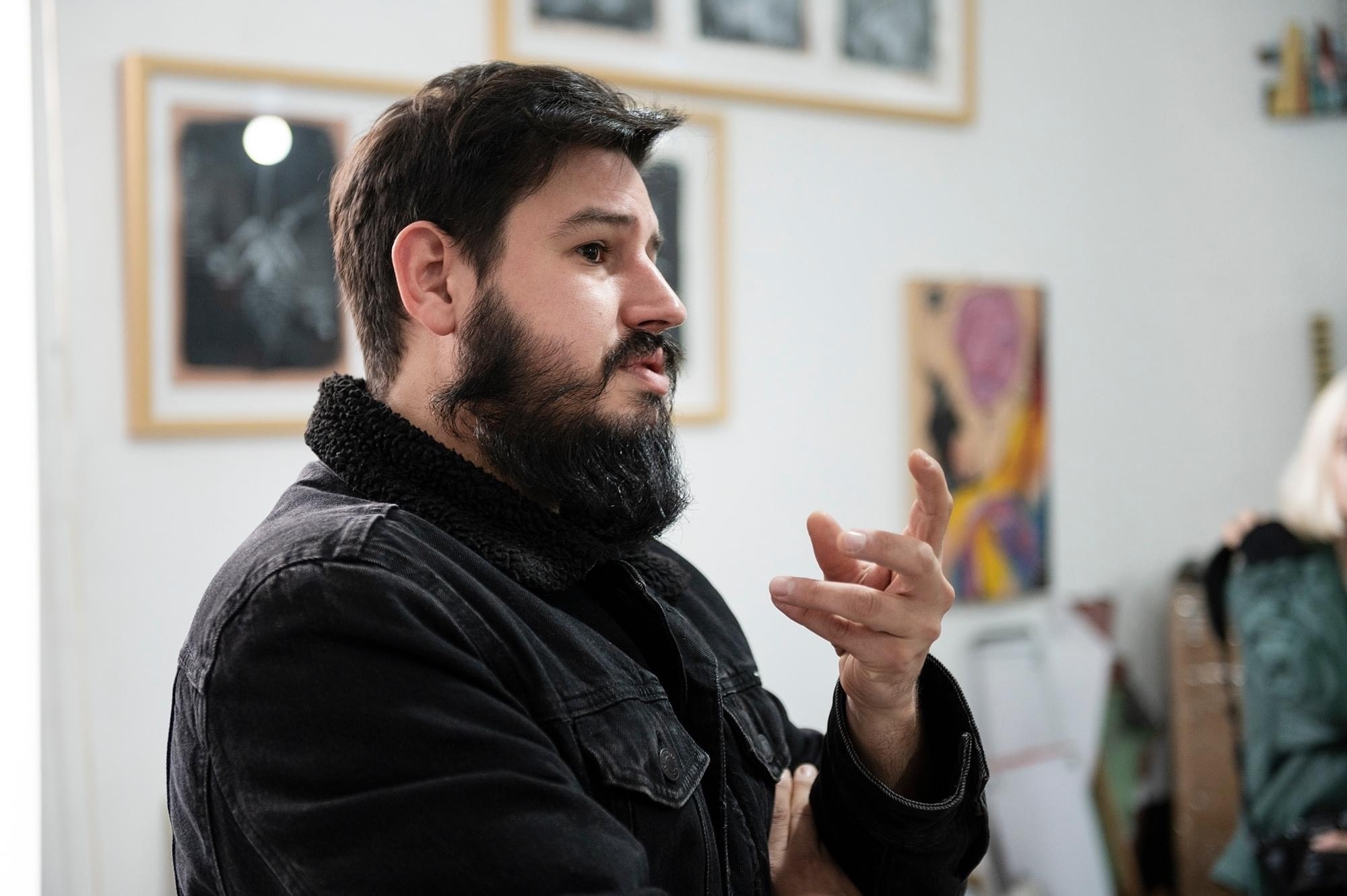 Luís Canário Rocha, pintor en la galería zet