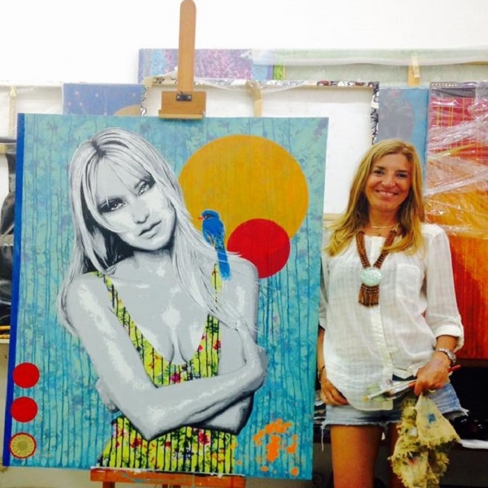 Raquel Gralheiro, peintre à la galerie zet