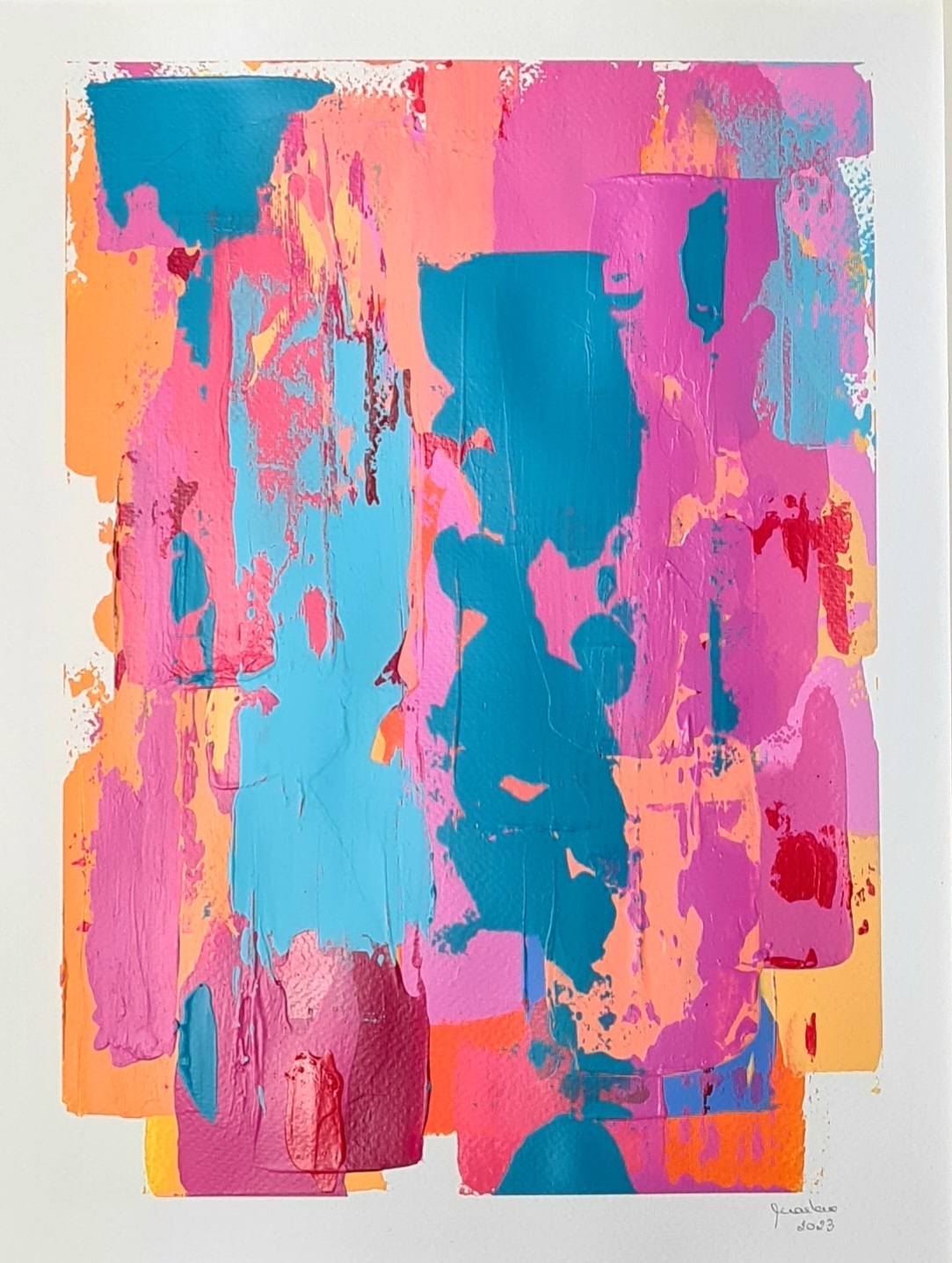 Resquícios n°9 Série III , original Portrait Acrylique La peinture par Ana Marlene Lima