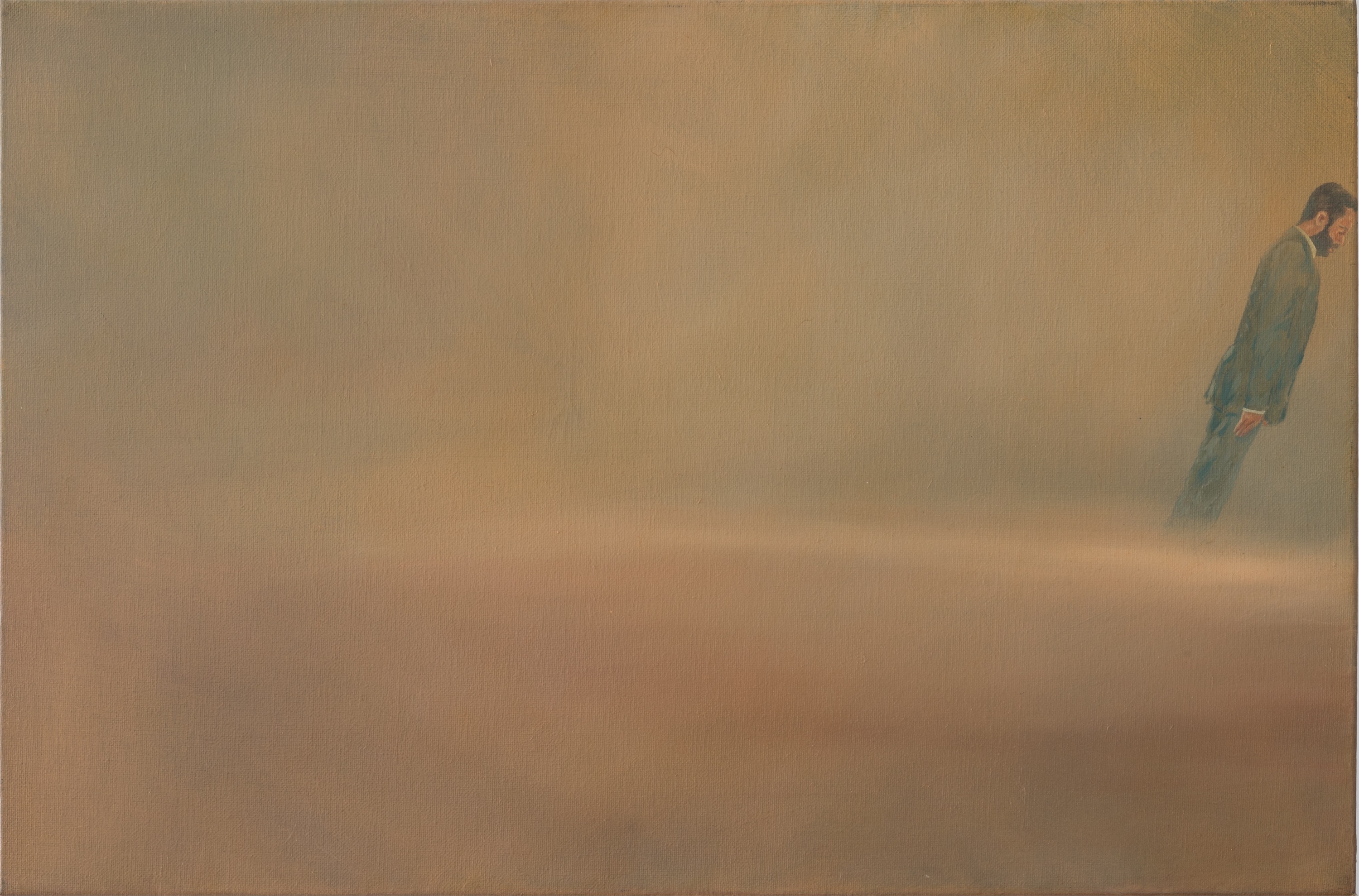 no começo: o devir (I) , Pintura Óleo Minimalista original por Santo Silva