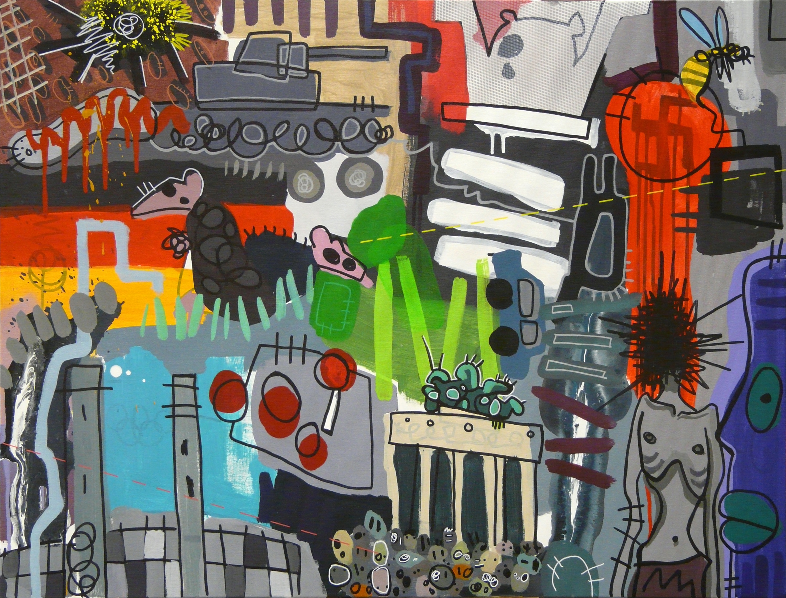 berlintramuros, original Human Figure Canvas Painting by Rafa López