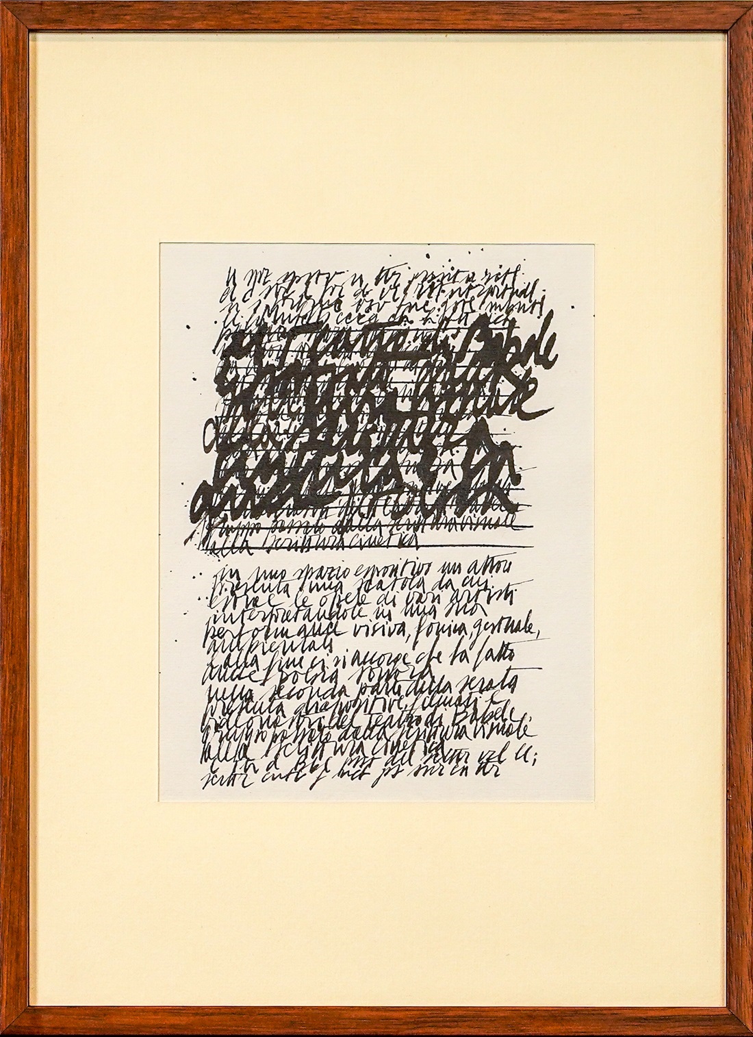 in uno spazio espositivo, original Abstract Mixed Technique Drawing and Illustration by Giancarlo  Pavanello