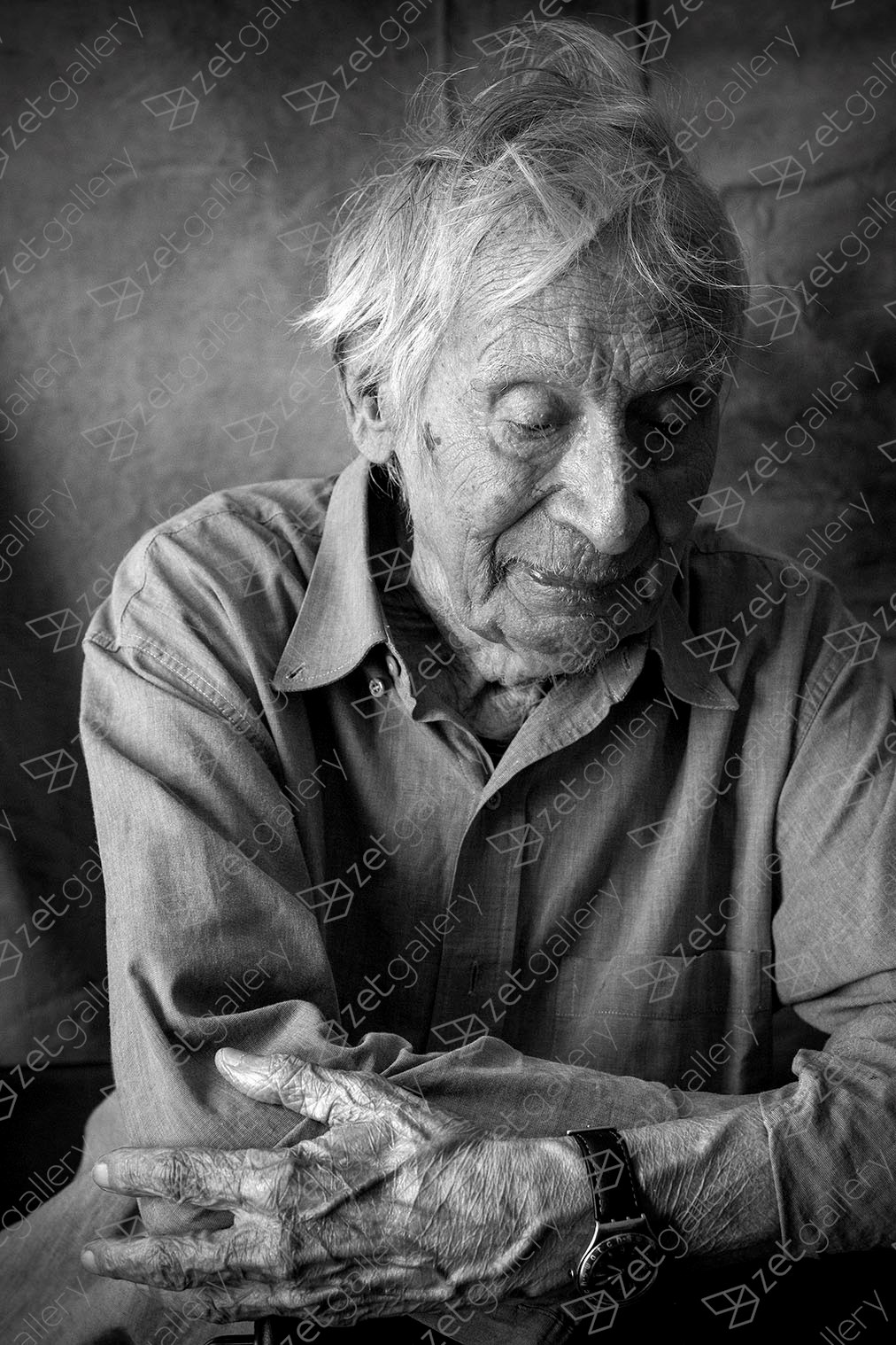 Urbano Tavares Rodrigues, original Man Analog Photography by Alfredo Cunha