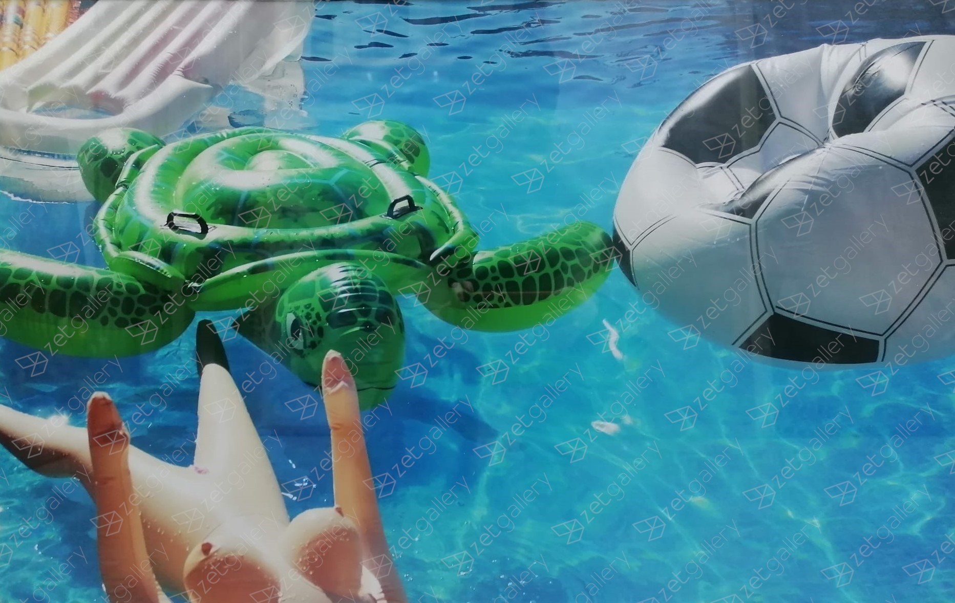 Pool Party, original Still Life Digital Photography by Nina  Onaur