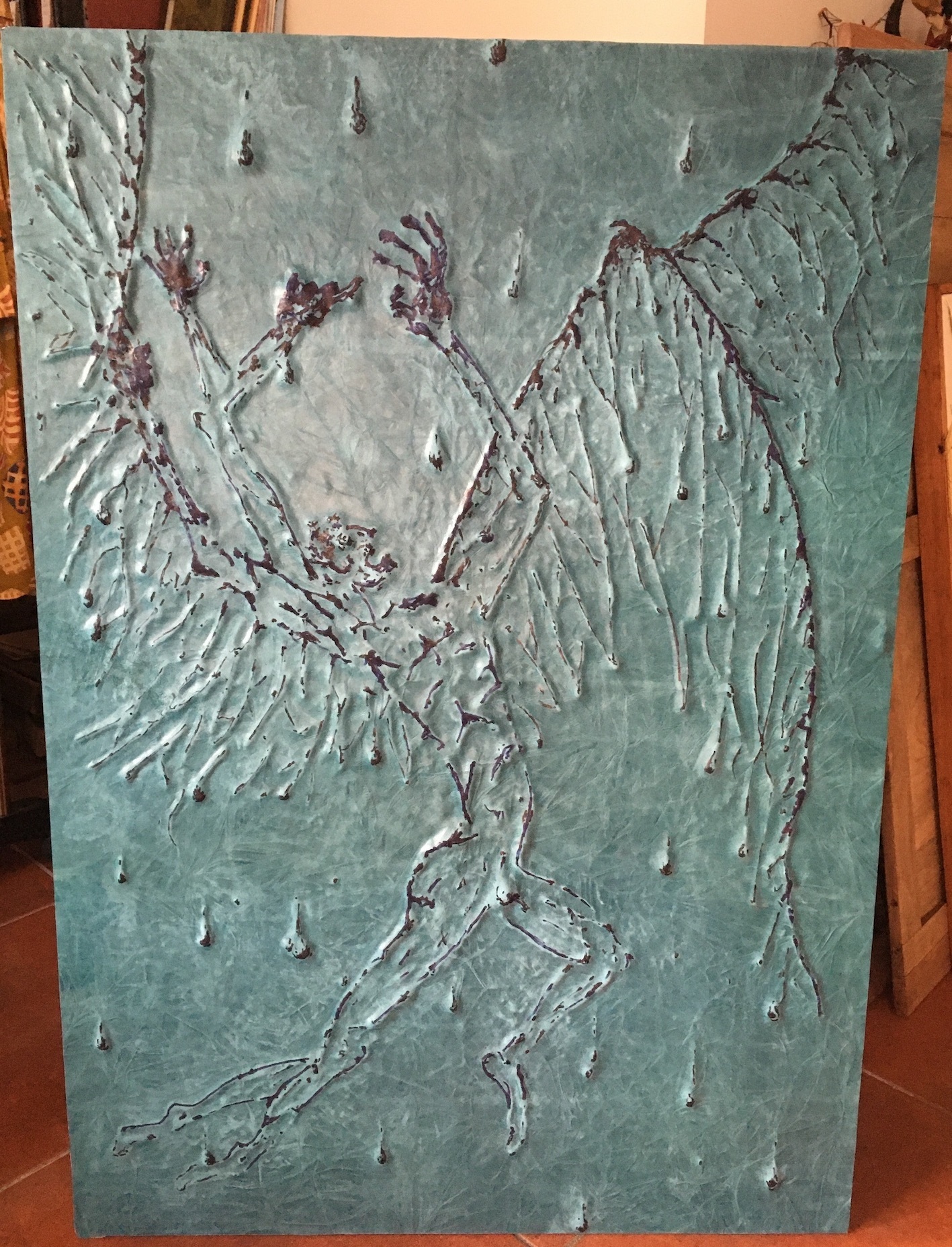 ÍCARO, original Abstrait Technique mixte Sculpture par António  Jorge