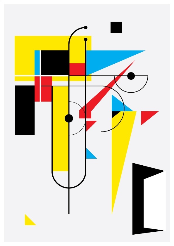 Conflito dos opostos, original Abstract Acrylic Painting by Acácio  Viegas