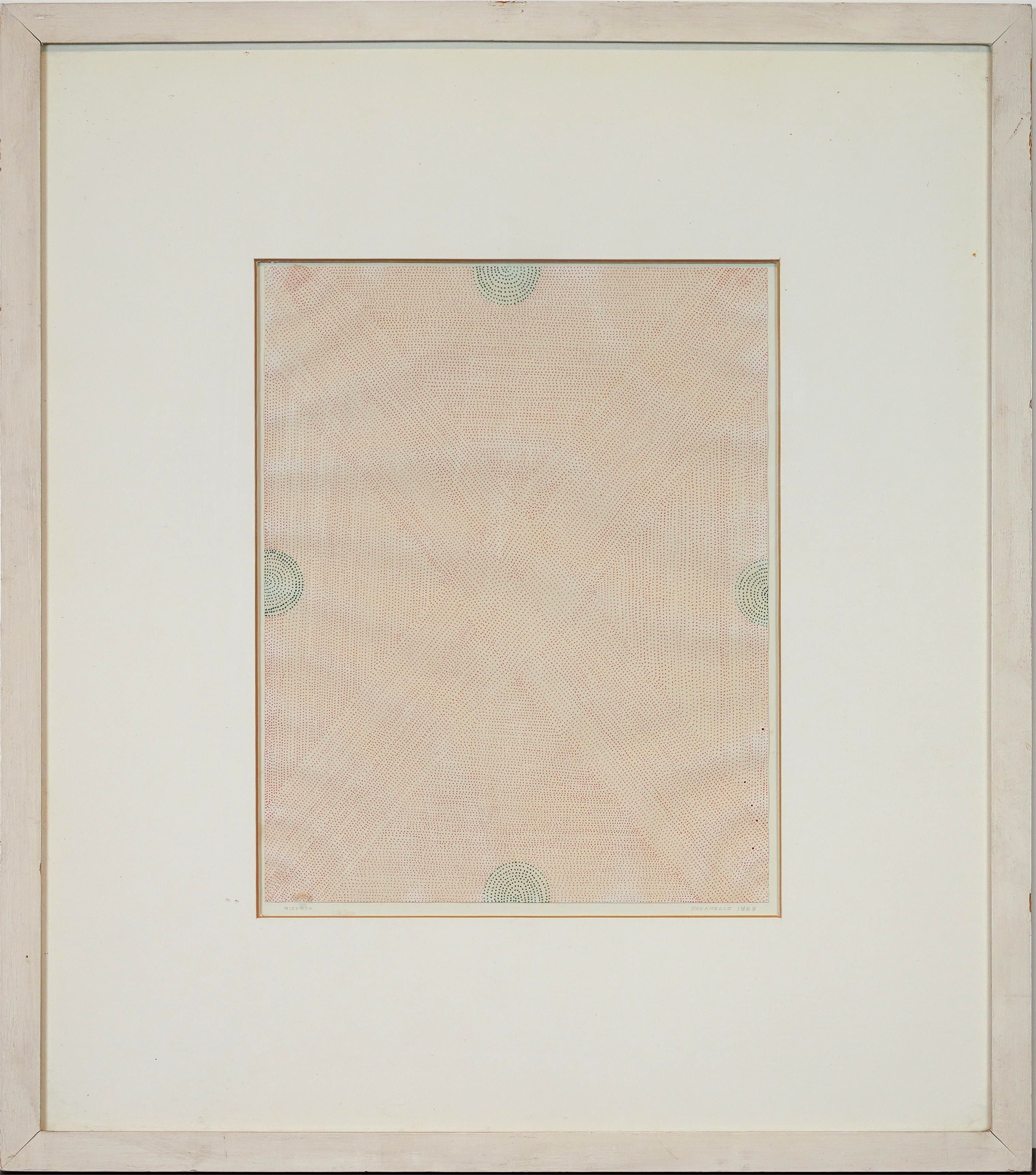 Puntinismo [ricerca n. 1], original Geometric Mixed Technique Drawing and Illustration by Giancarlo  Pavanello