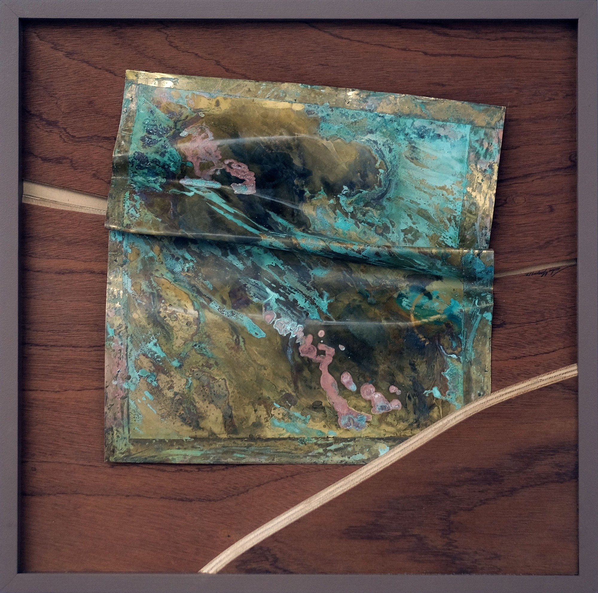 Paisagem com Dobra 1, original Abstrait Bois Sculpture par Carlos Marques