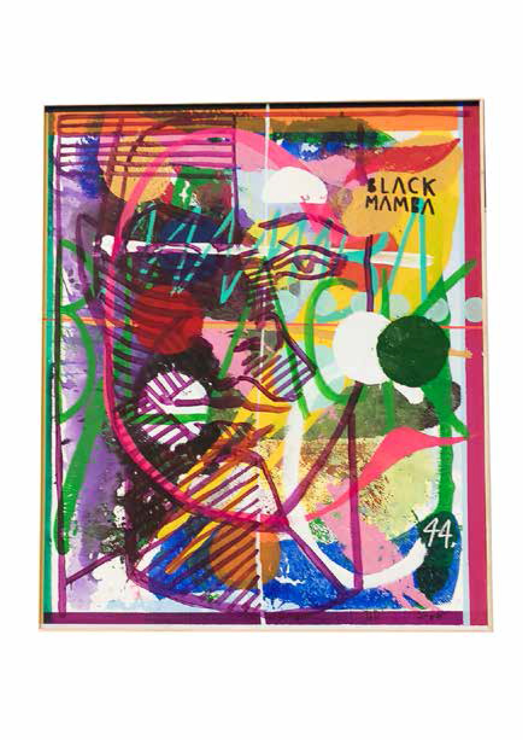 Black Mamba 44, original Avant-Garde Acrylic Painting by Francisco Vidal