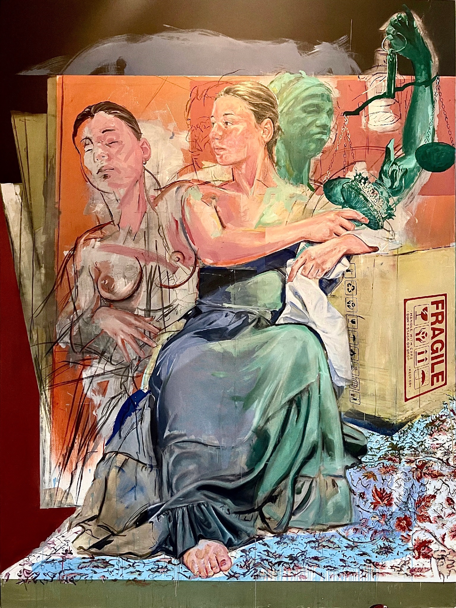 Eleútheros, original Paisaje Petróleo Pintura de Juan Domingues