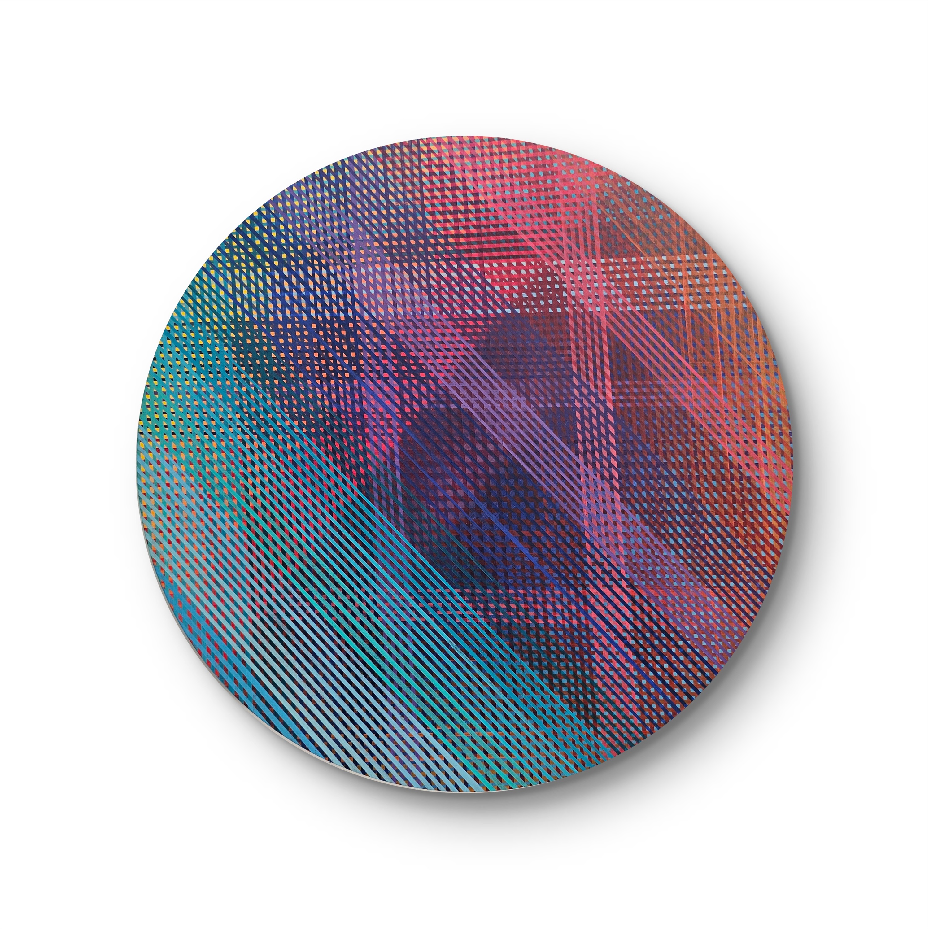 Rapsódia em Multicor, original Minimalist Acrylic Painting by Ana Marlene Lima