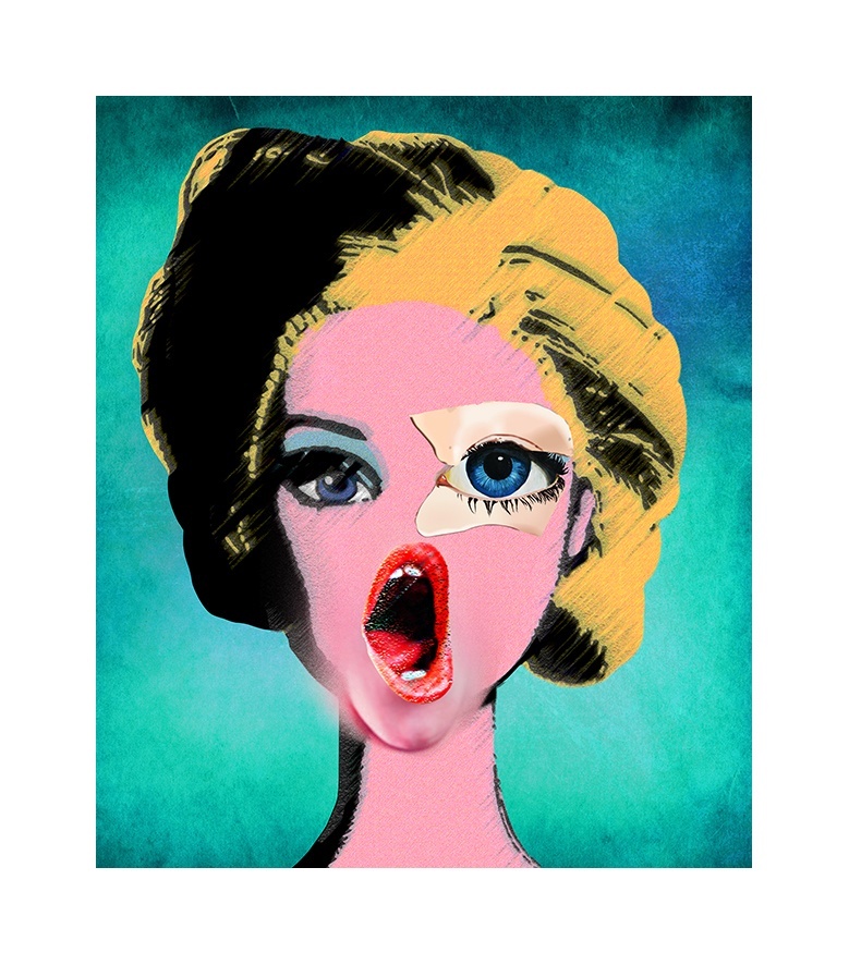 More beautiful than Barbie, original Resumen Lona Dibujo e Ilustración de Maria João Faustino