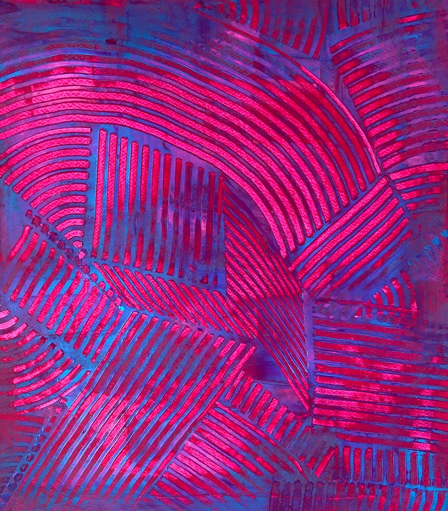  The Million Dream Roadshow #13, Pintura Acrílico Retrato original por Nina  Onaur