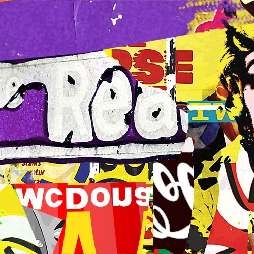 Urban Scratches, original Resumen Lona Dibujo e Ilustración de Maria João Faustino