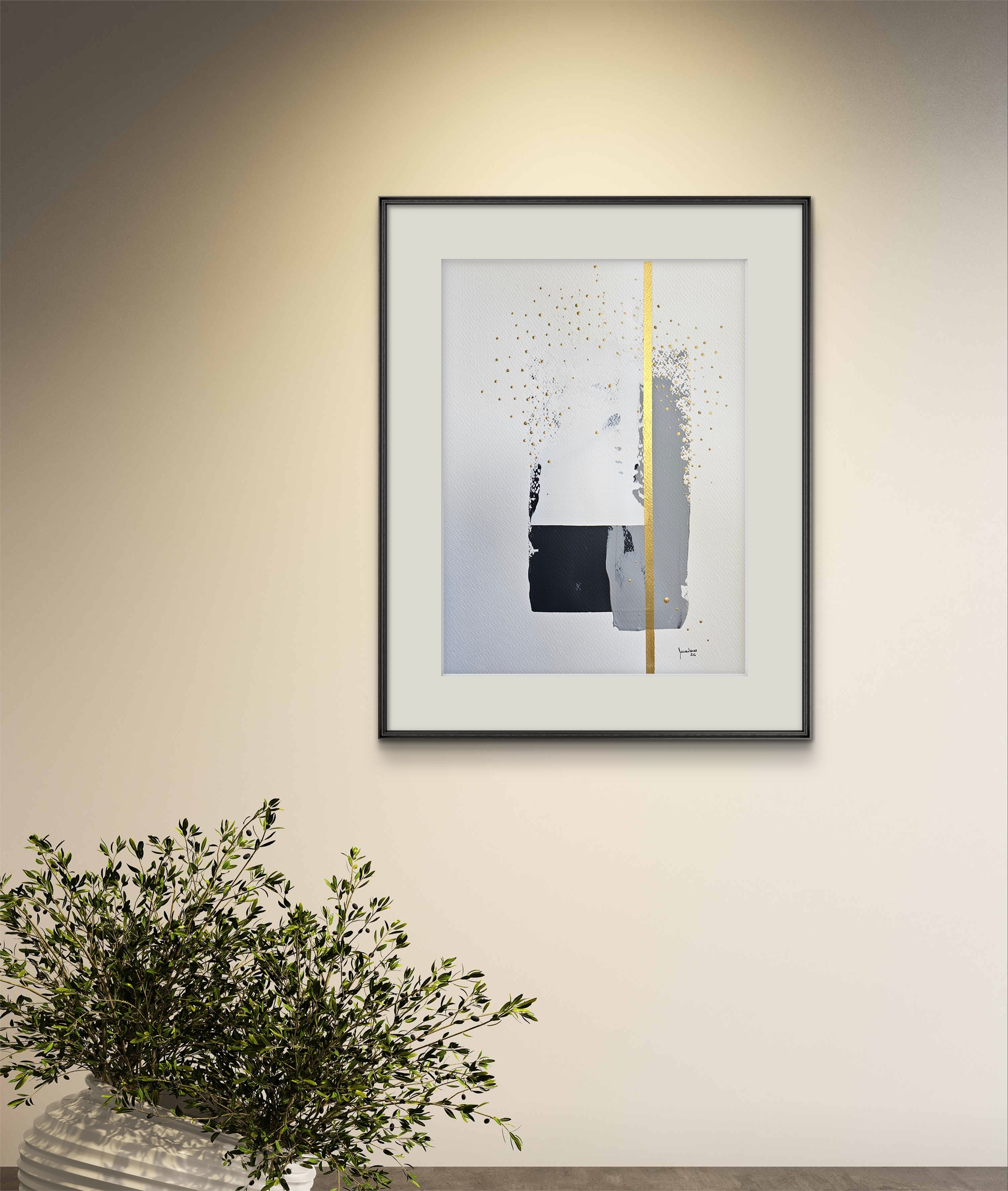 Partículas de Luz nº6, original Mujer Acrílico Pintura de Ana Marlene Lima