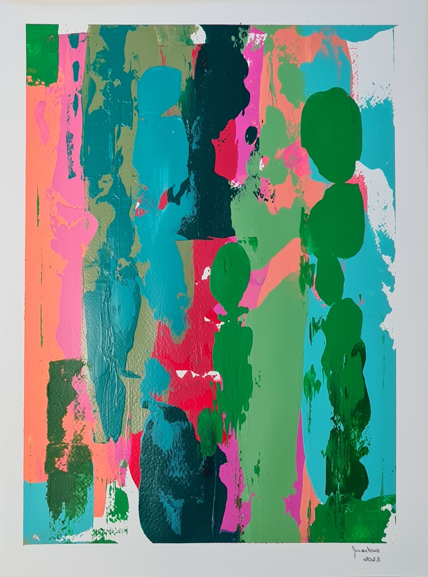 Resquícios Série IV nº3, original Mujer Acrílico Pintura de Ana Marlene Lima