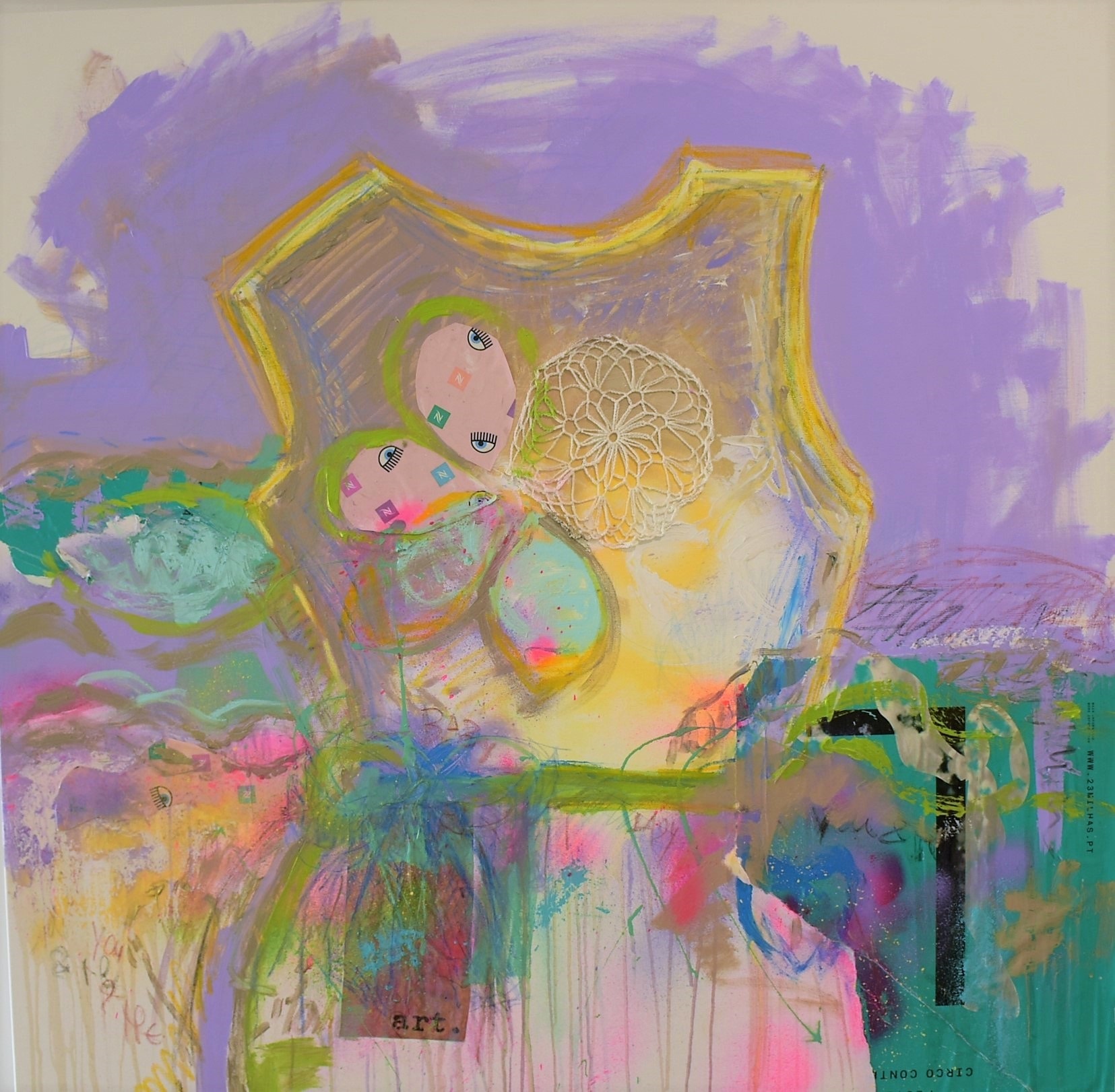 Embrace # I , original Animaux Technique mixte La peinture par ELISA DA COSTA