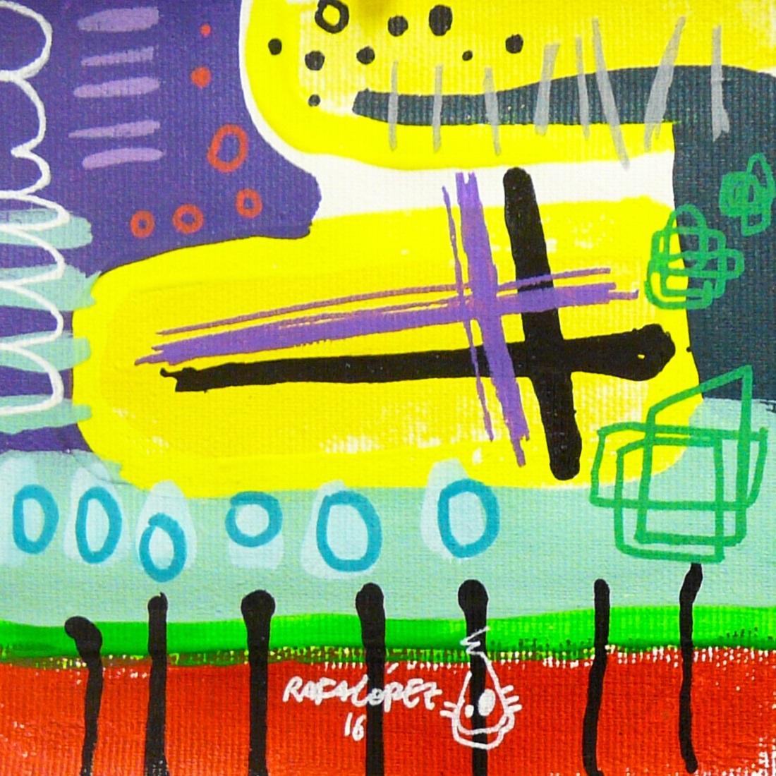 deberes Cromáticos xxs IX, original Figure humaine Toile La peinture par Rafa López