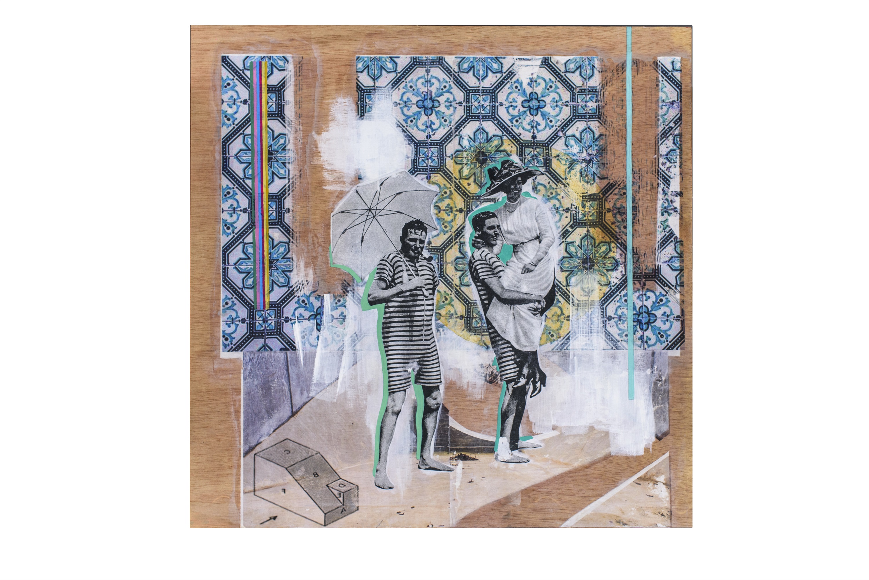 Hang On , original Figure humaine Technique mixte La peinture par Mariana Mizarela