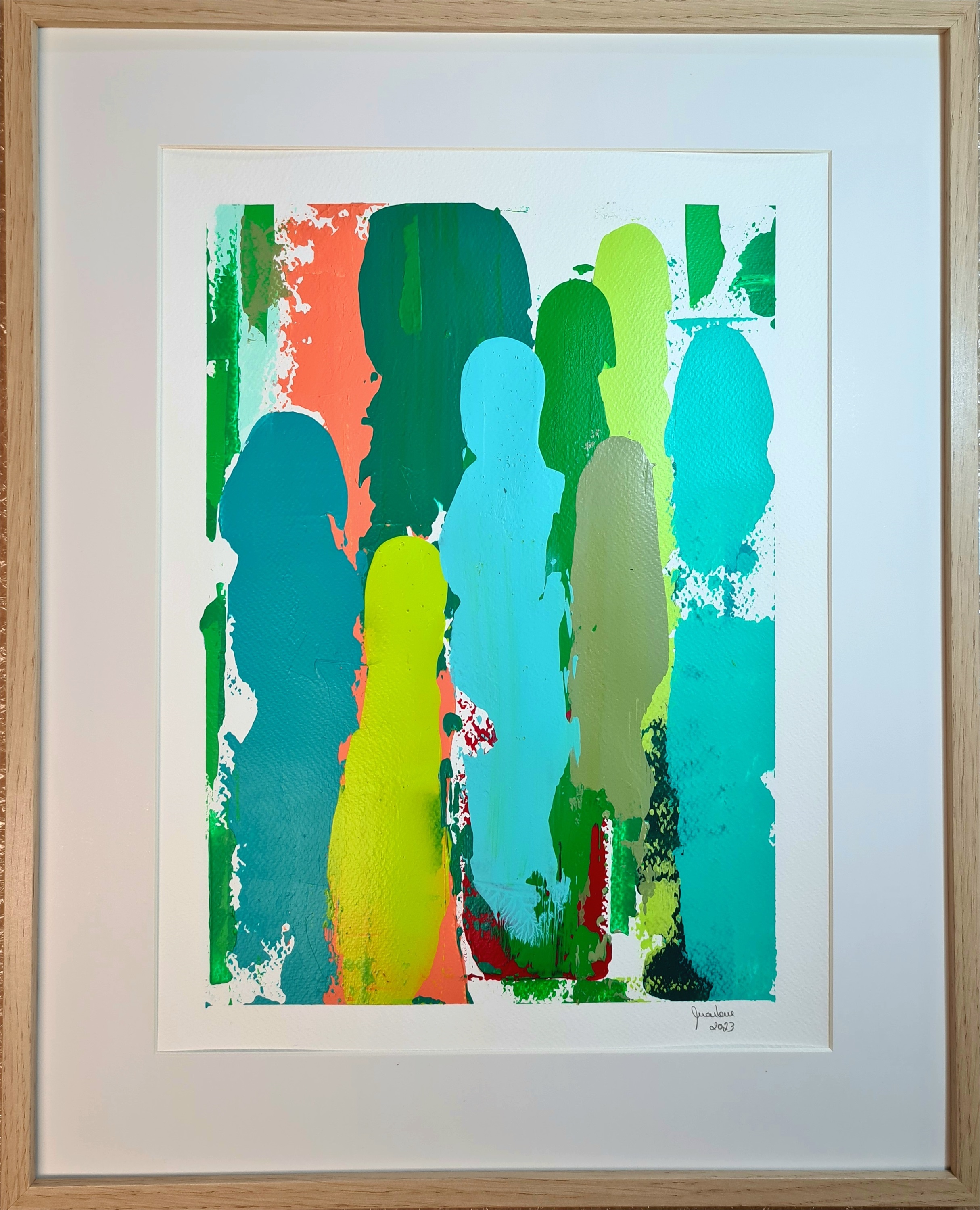 Resquícios Série IV nº10, original Mujer Acrílico Pintura de Ana Marlene Lima