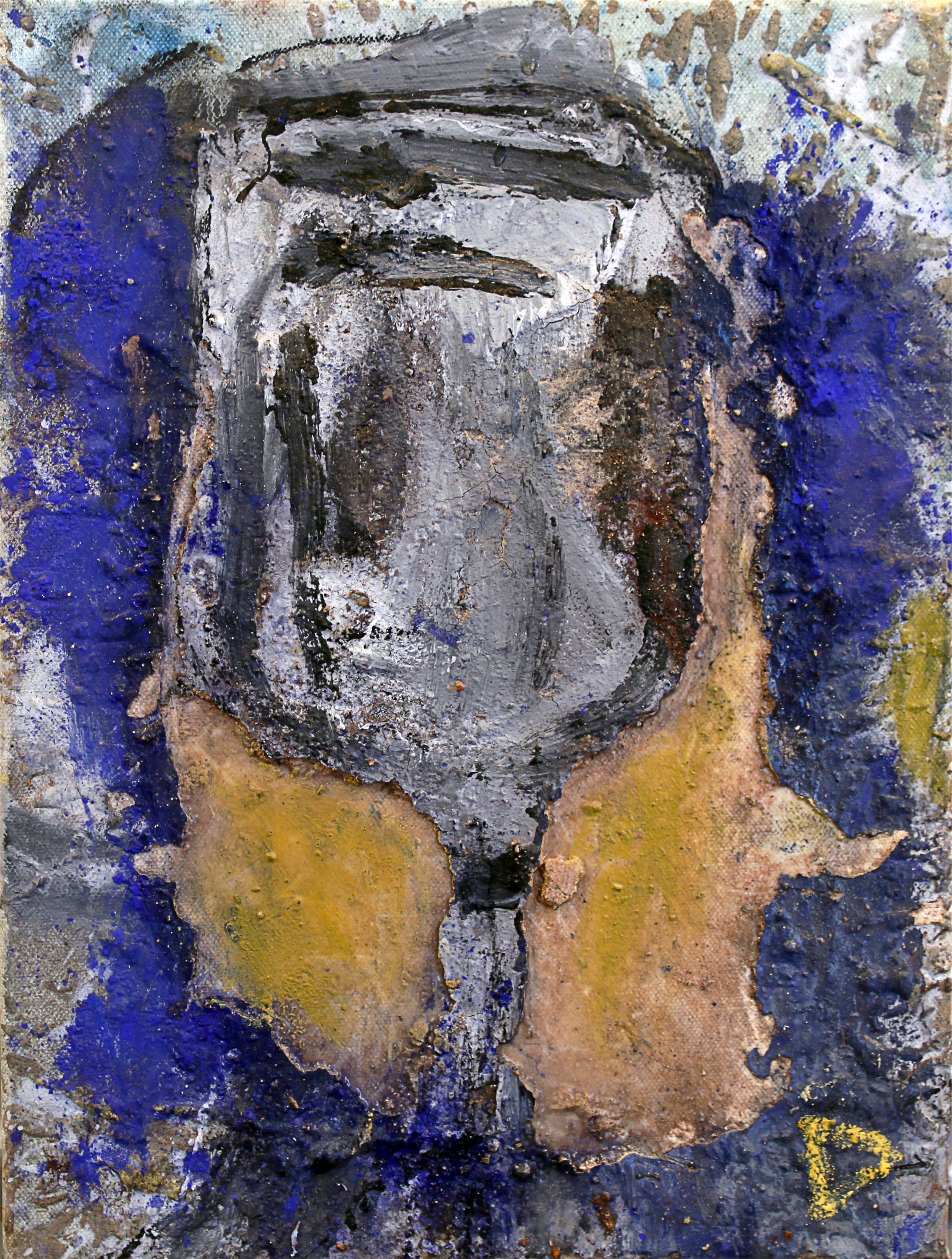 Cálice, original Resumen Técnica Mixta Pintura de Alexandre Rola