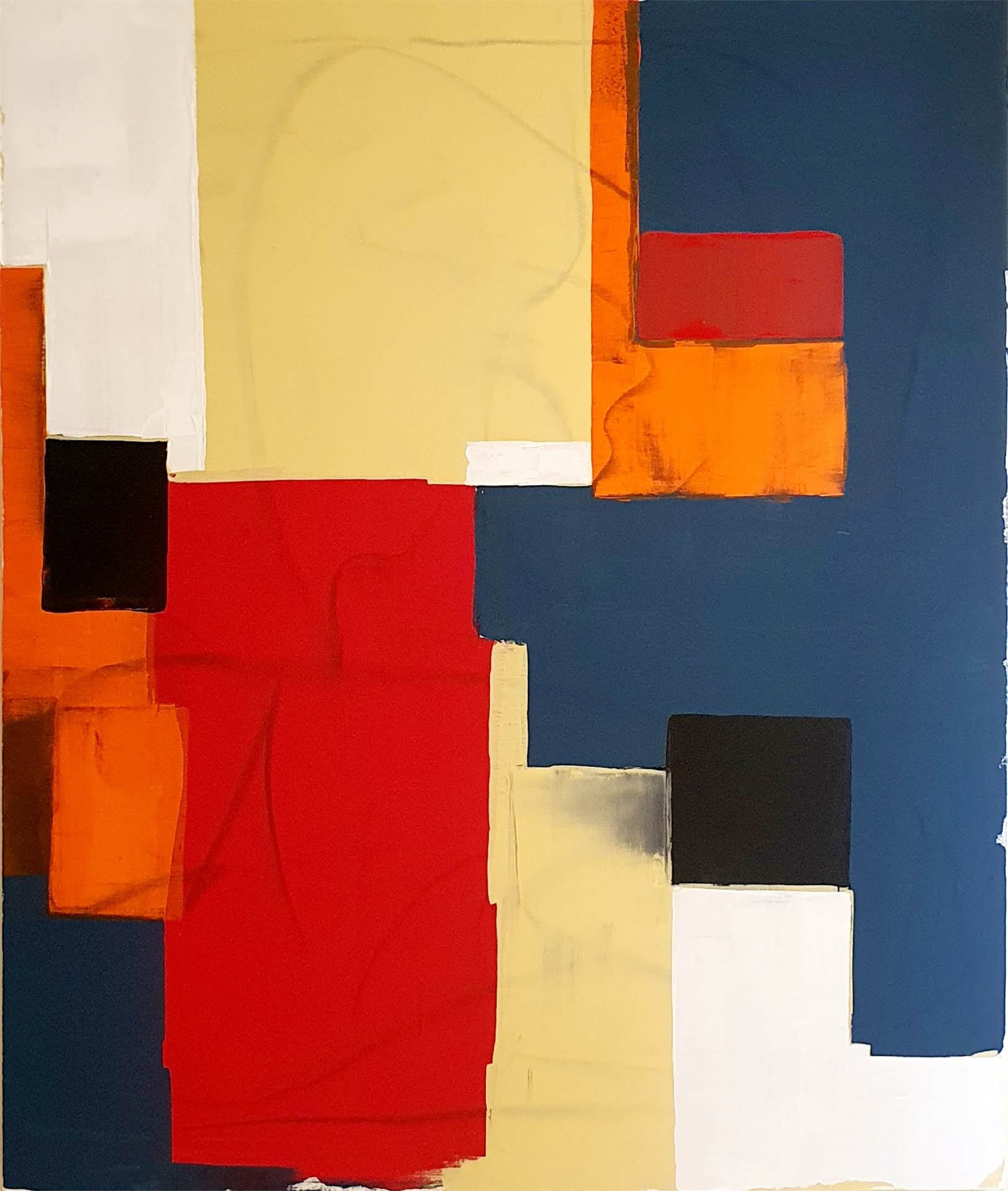 O universo tem de encontrar o seu destino de felicidade, original Portrait Acrylic Painting by Paulo Rosae