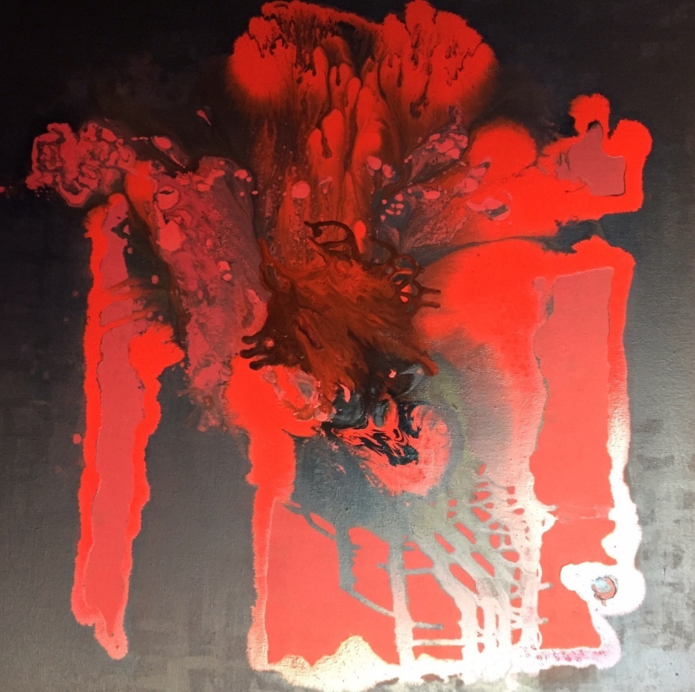 Carbo, original Minimalist Acrylic Painting by Carlos Augusto Motta