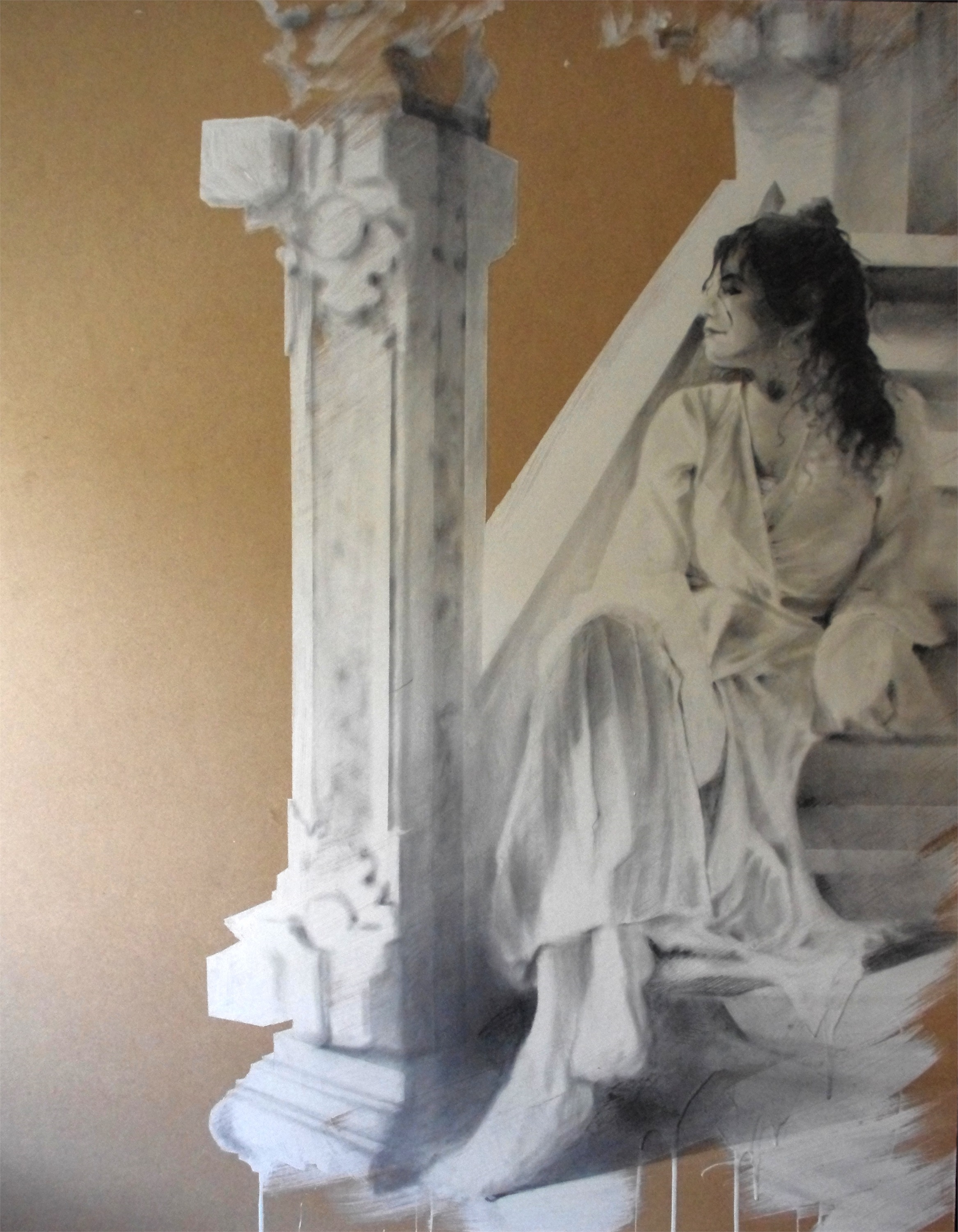 Moana V, original Figure humaine Acrylique La peinture par BeckenFilipe .