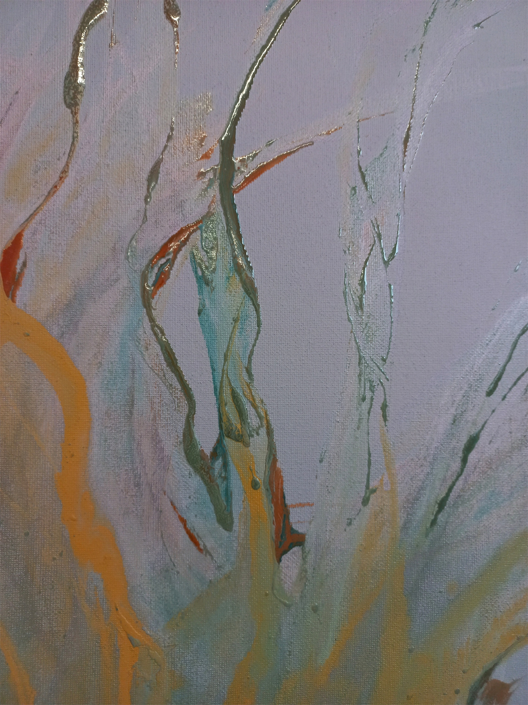 My garden, original Landscape Oil Painting by Evgeniya Antonova