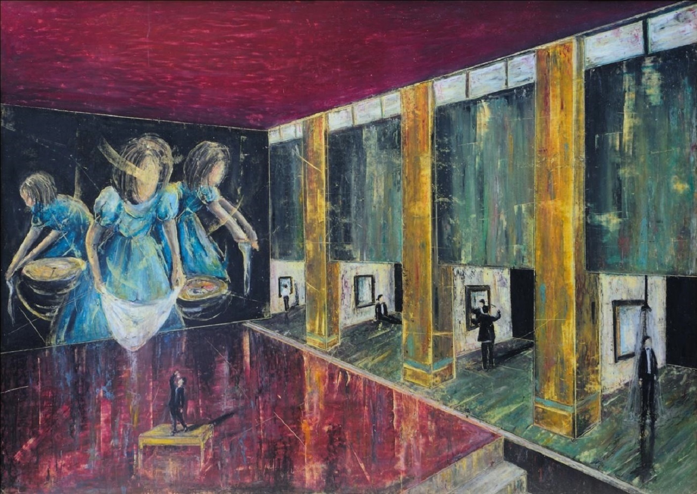 O Maestro, Pintura Papel Figura Humana original por Joana de Carvalho e Silva