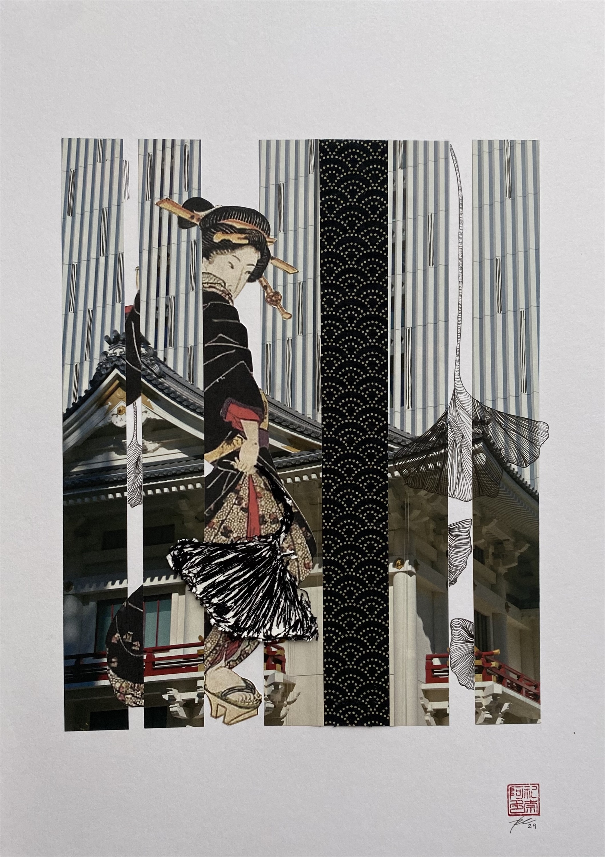 Paradoxos , original Figure humaine Collage Dessin et illustration par Renata Carneiro