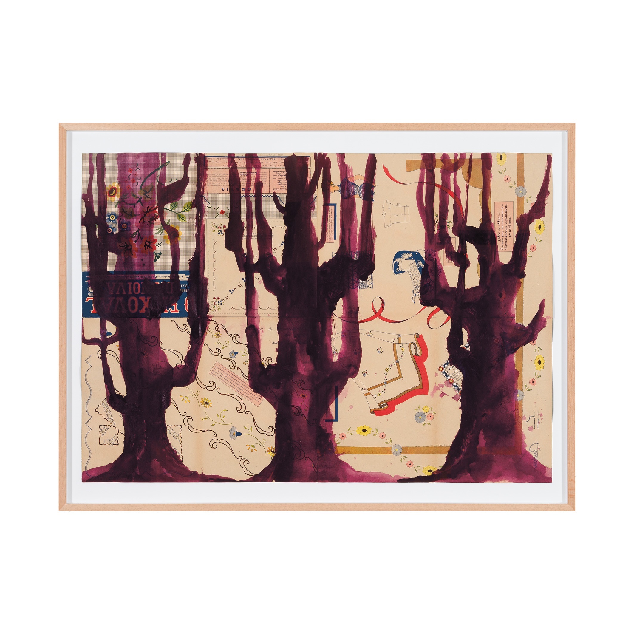 A vida que podia ter sido e não foi – Sequoia, original Abstract Acrylic Painting by Ana  Vidigal