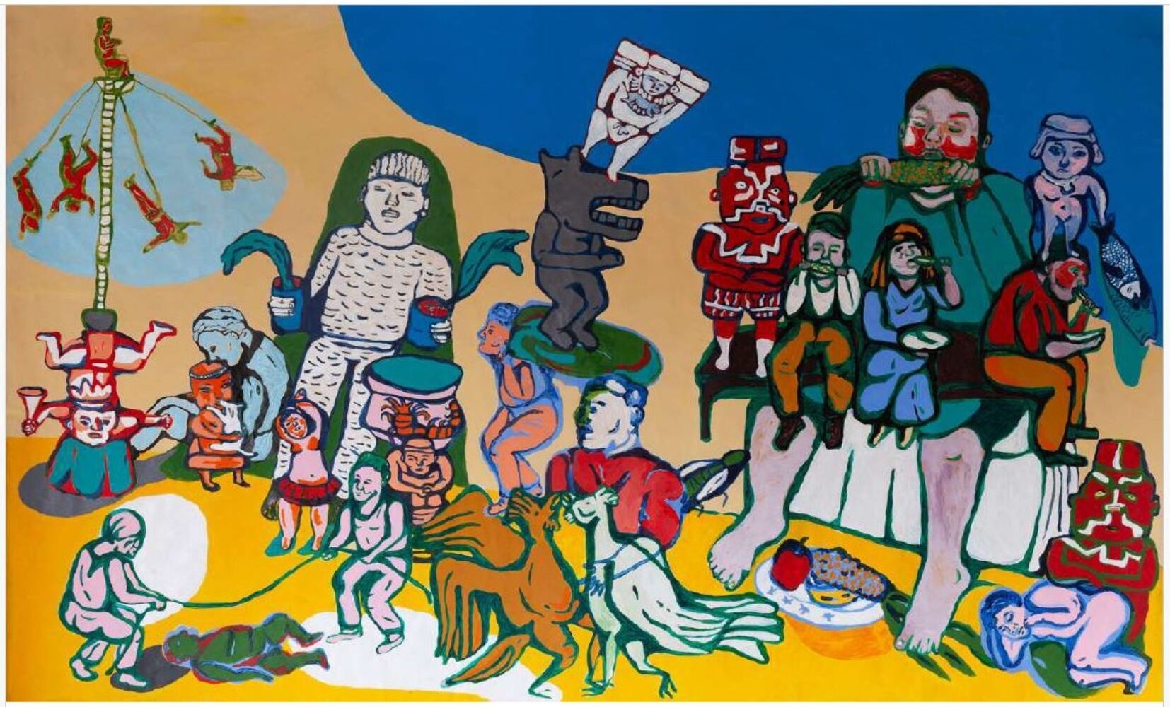 El plácer de tener dientes, original Still Life Acrylic Painting by Sara Maia