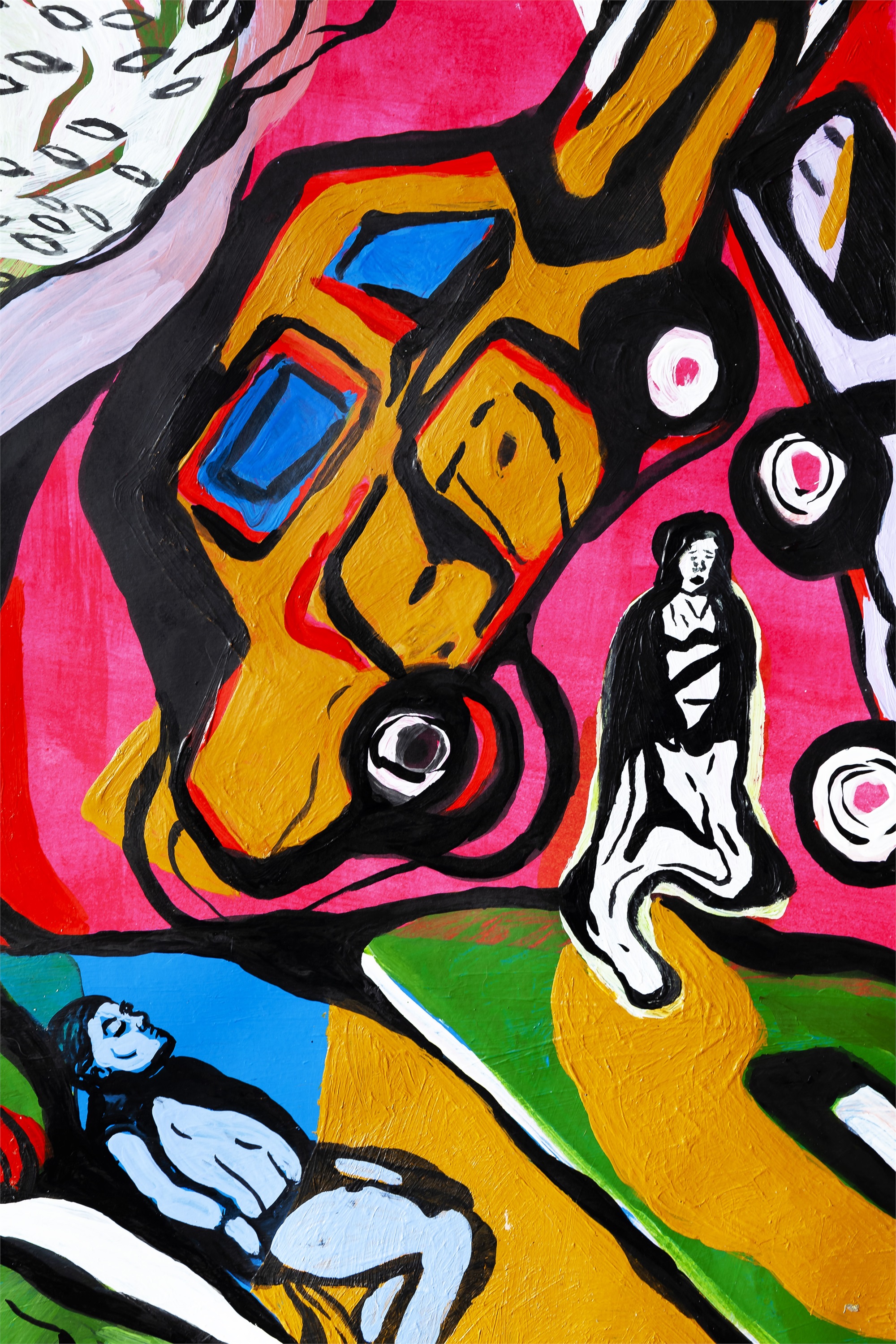 serenity   , original Body Acrylic Painting by Sara Maia