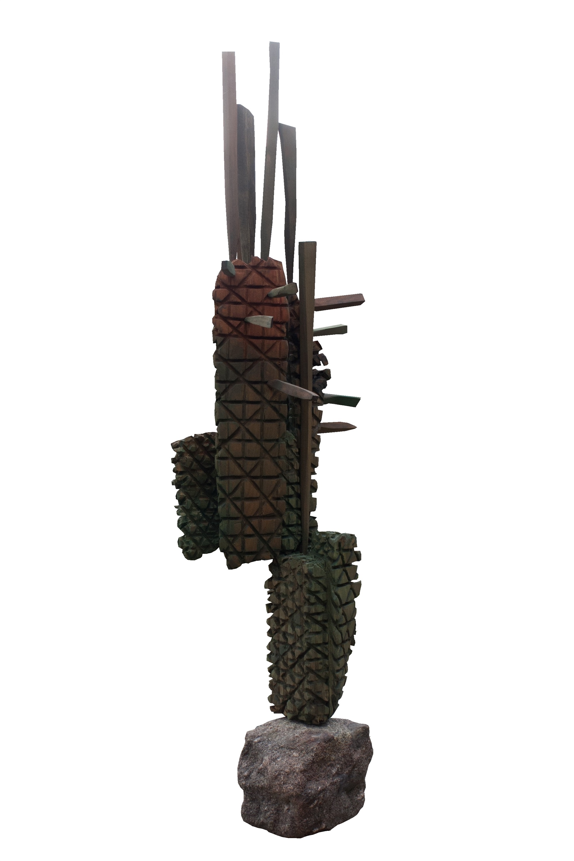 Edifício terra II, original Naturaleza Madera Escultura de Miguel  Neves Oliveira