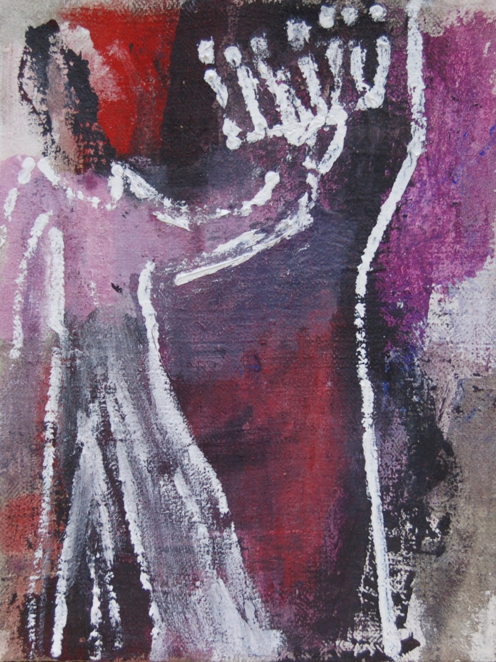 Geleuchtet (Shining), Pintura Técnica Mista Figura Humana original por Irene Maria-Amerbacher