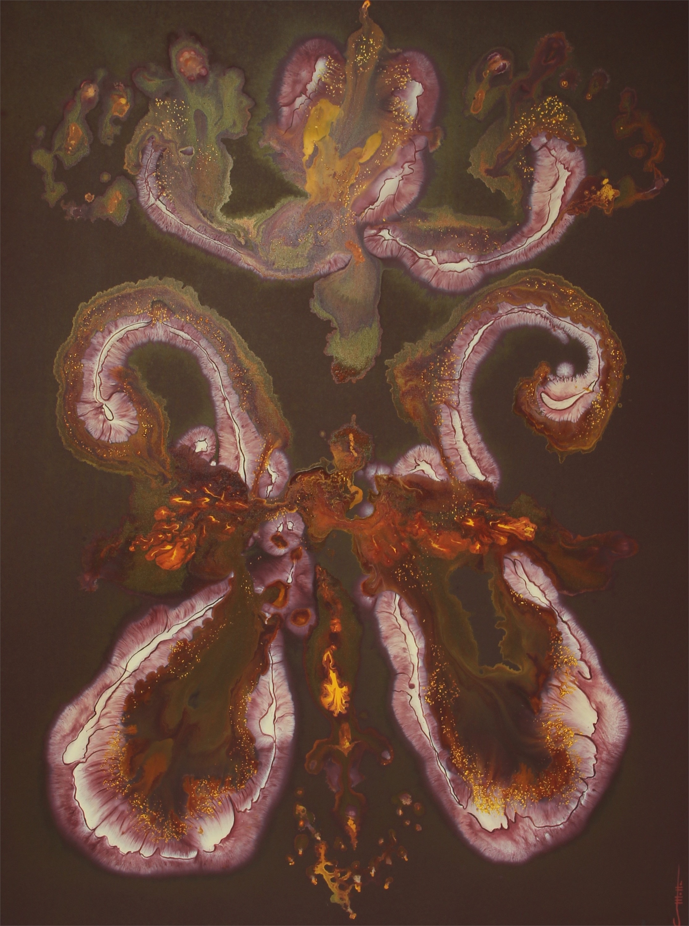 Cashmere, original Minimaliste Acrylique La peinture par Carlos Augusto Motta