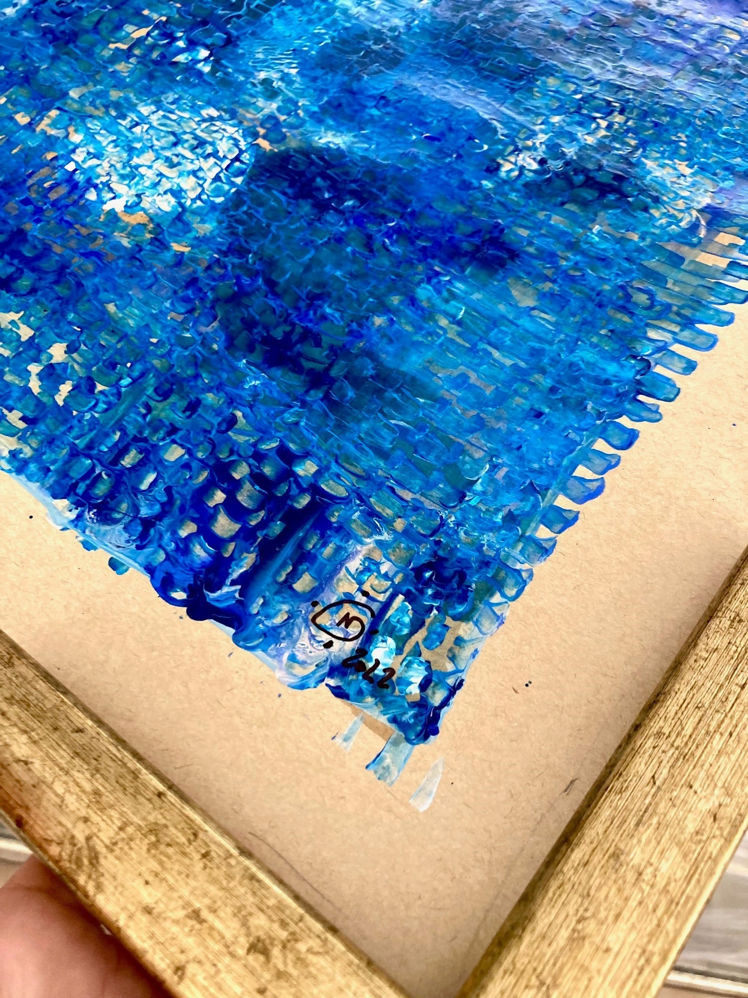 Rake Series, original Animaux Technique mixte La peinture par Nina  Onaur