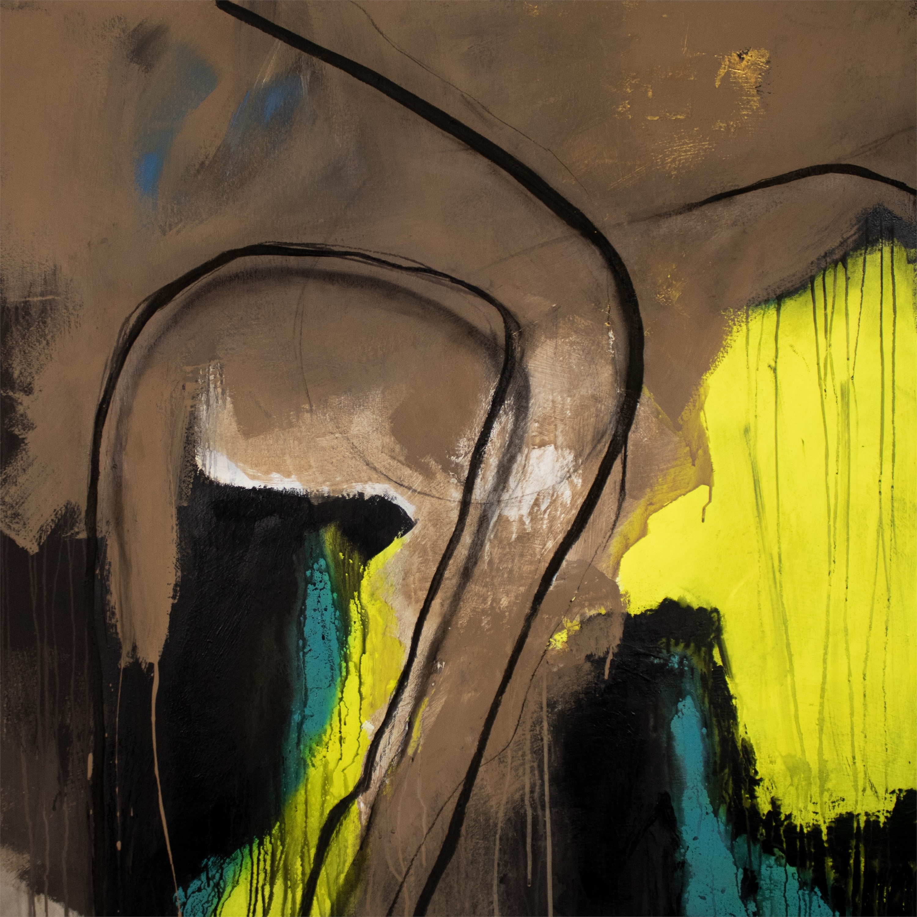 Lastro #20, original Abstract Acrylic Painting by Paulo Canilhas