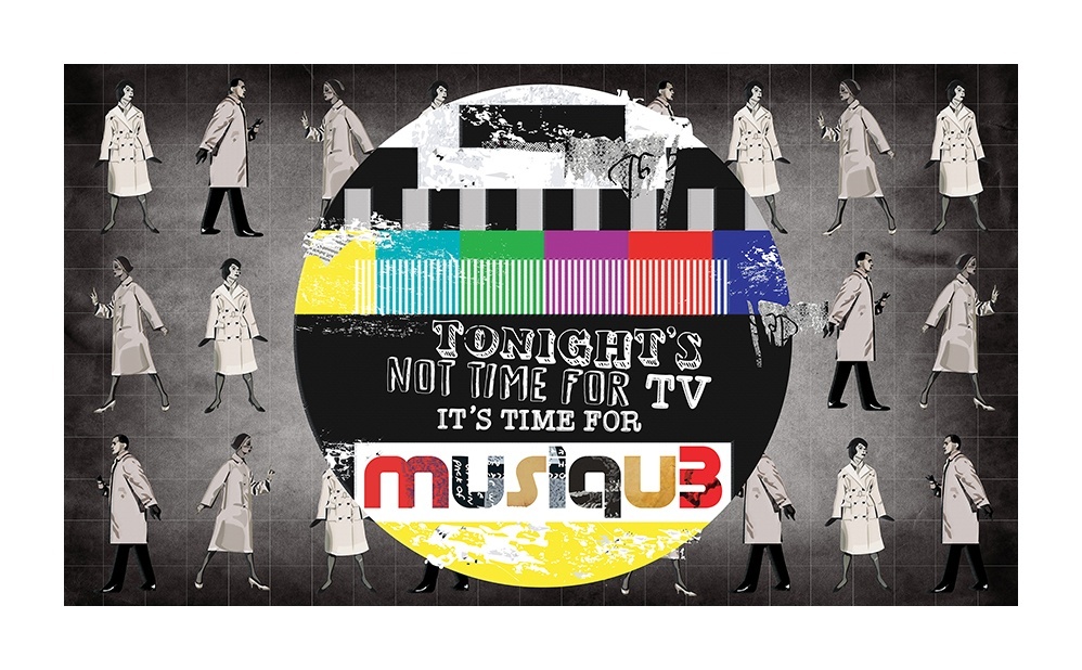 Musique, original Abstrait Toile Dessin et illustration par Maria João Faustino