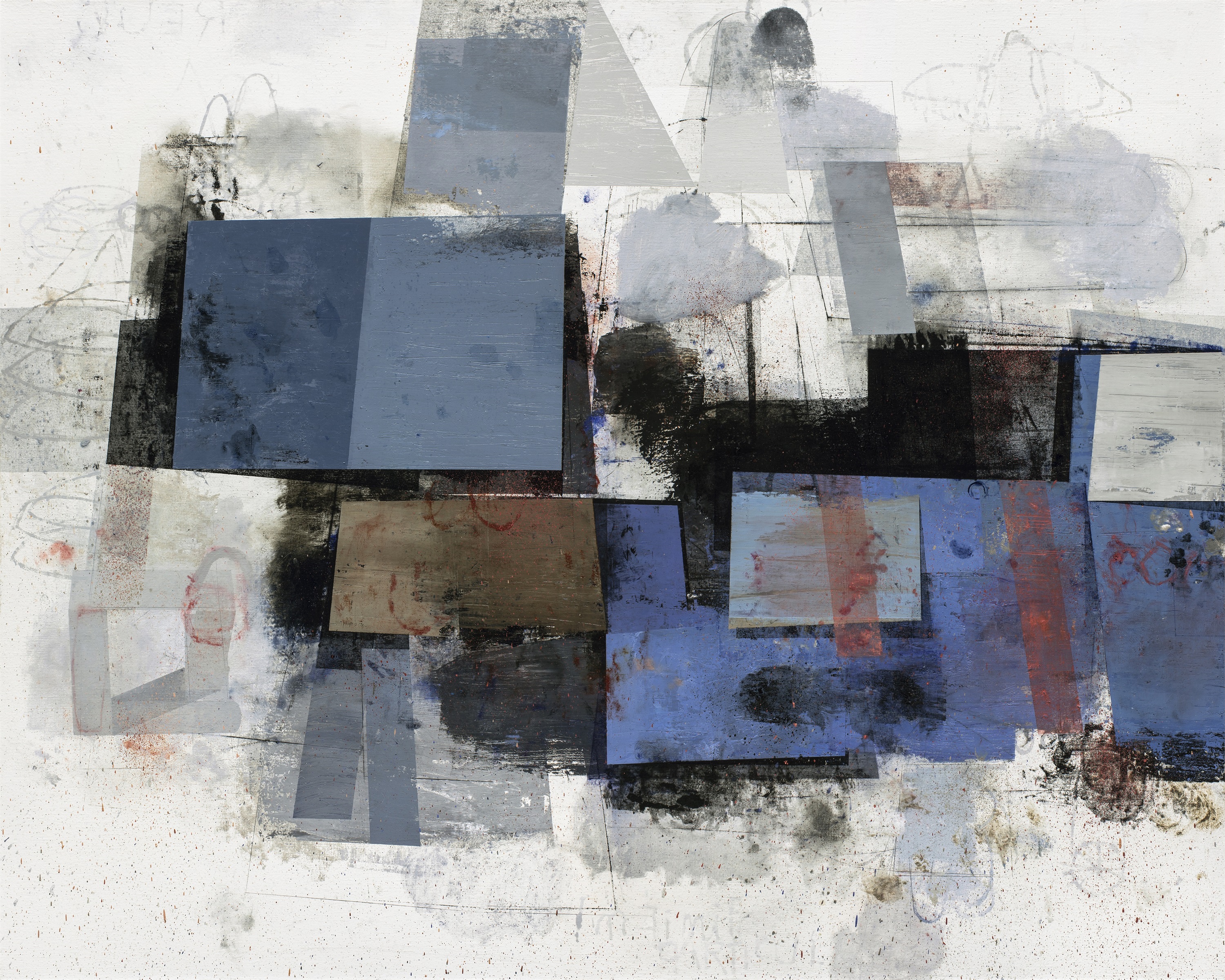 Doce Solidão, original Géométrique Toile La peinture par Gil  Maia