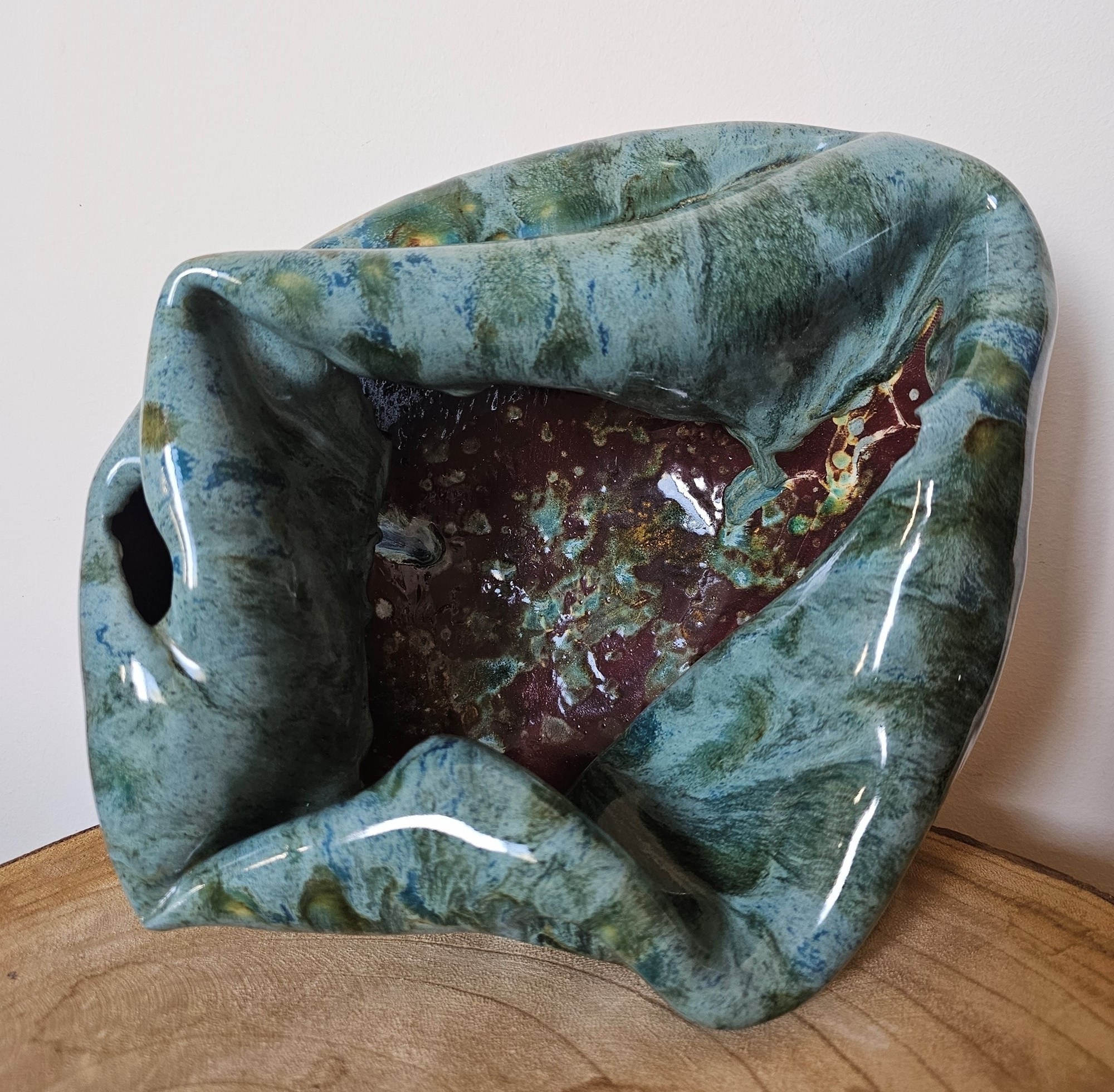 Autumn Collection: Vase VIII (Plant), original Human Figure Ceramic Sculpture by Ana Sousa Santos