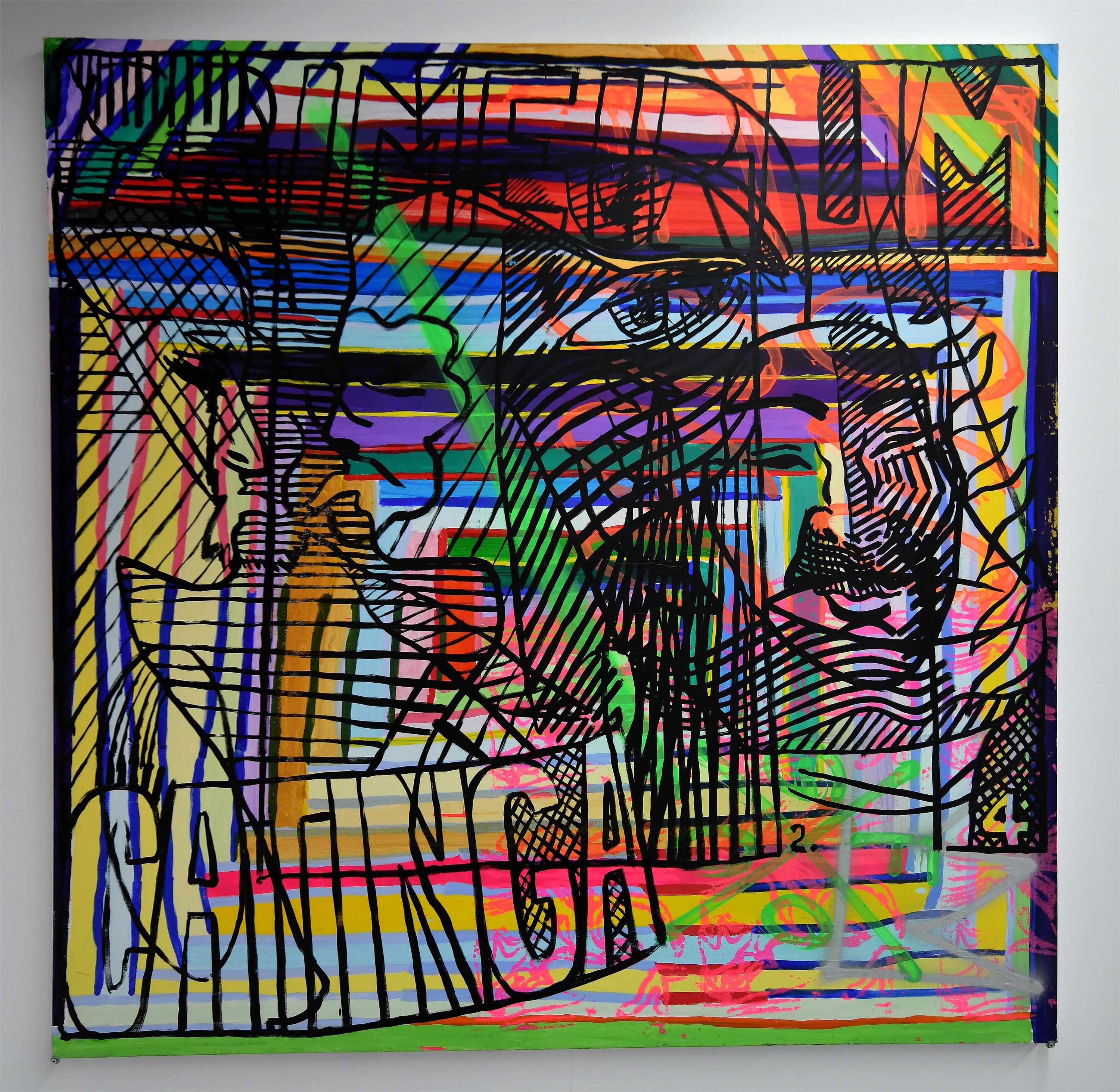 Fogo Fogo 6, original Avant-Garde Acrylic Painting by Francisco Vidal