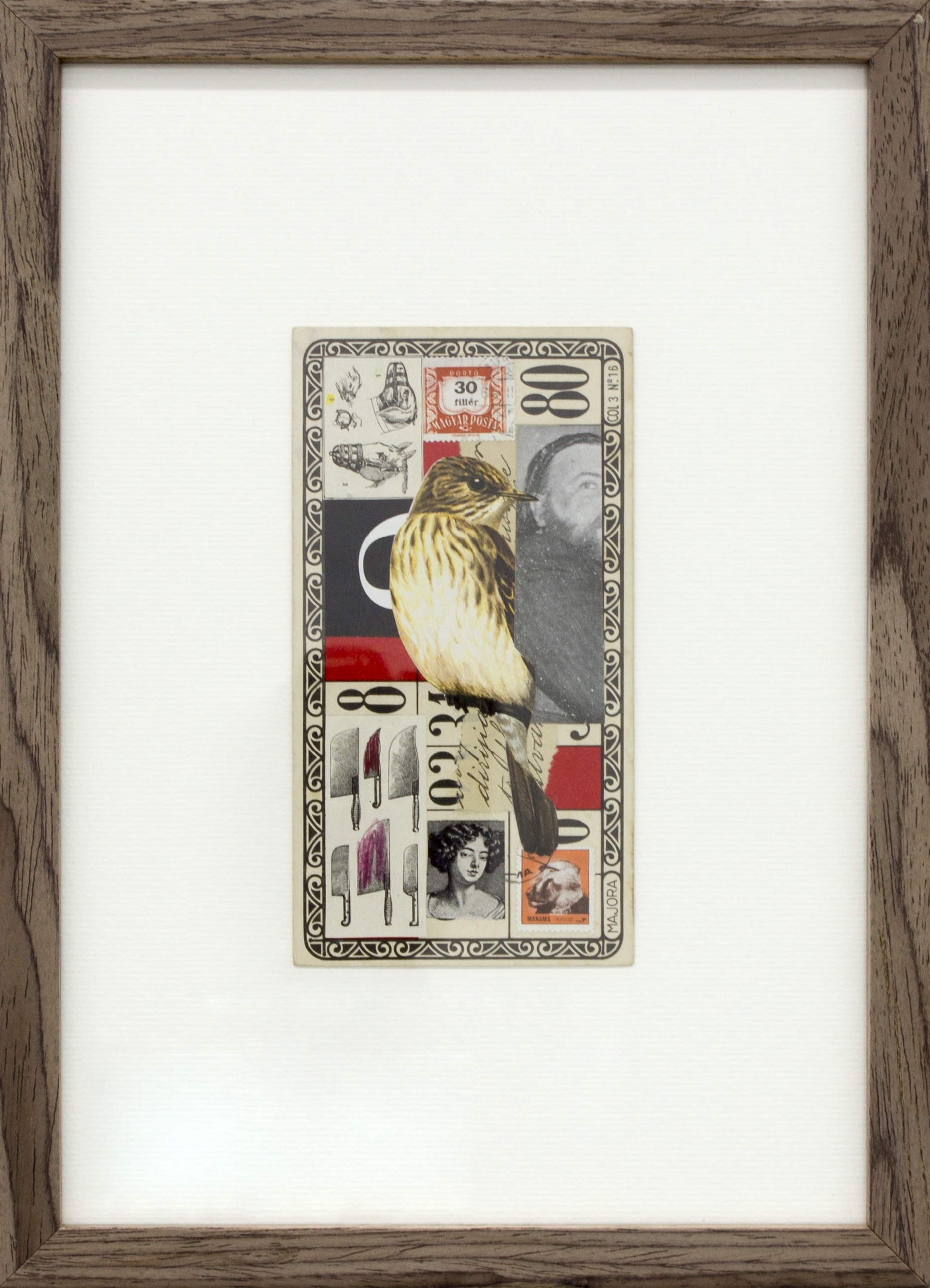 De lo proprio y lo ajeno 5, original Animales Collage Dibujo e Ilustración de Ramón Peralta