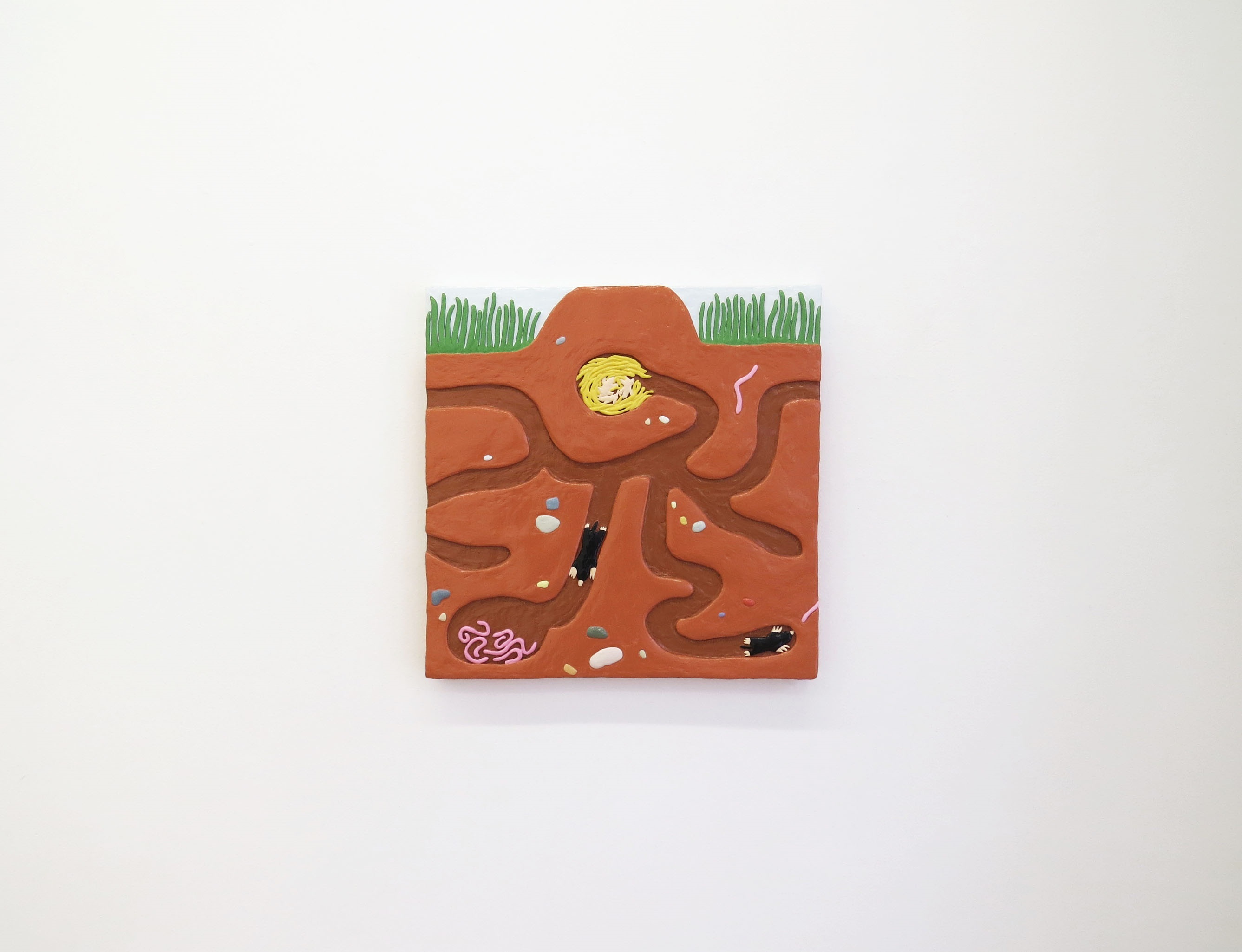 Passas a vida enfiado na toca!, original Animals Mixed Technique Sculpture by Hugo Castilho