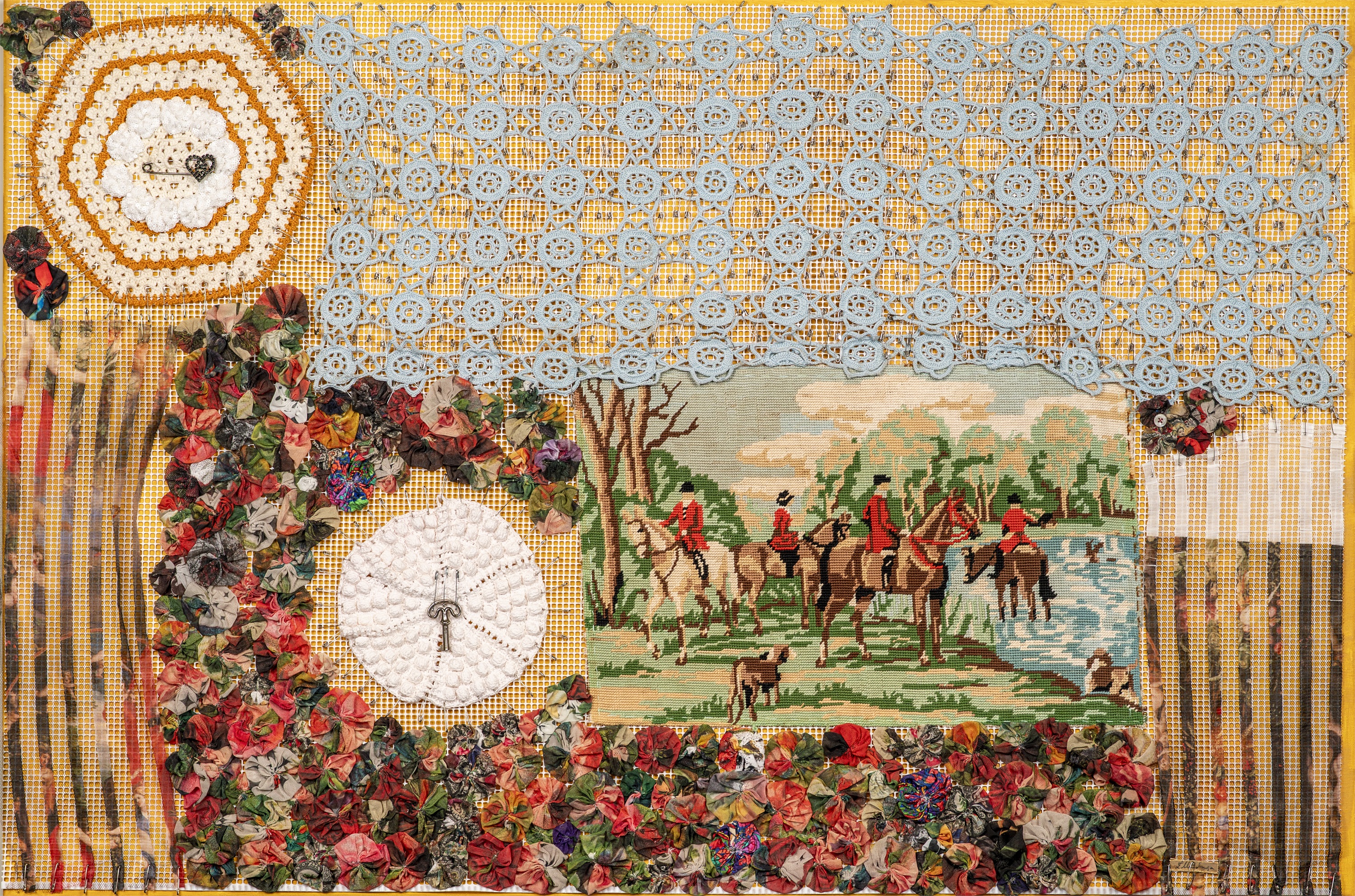 A CAÇA, original Animals Mixed Technique Painting by Zélia Mendonça