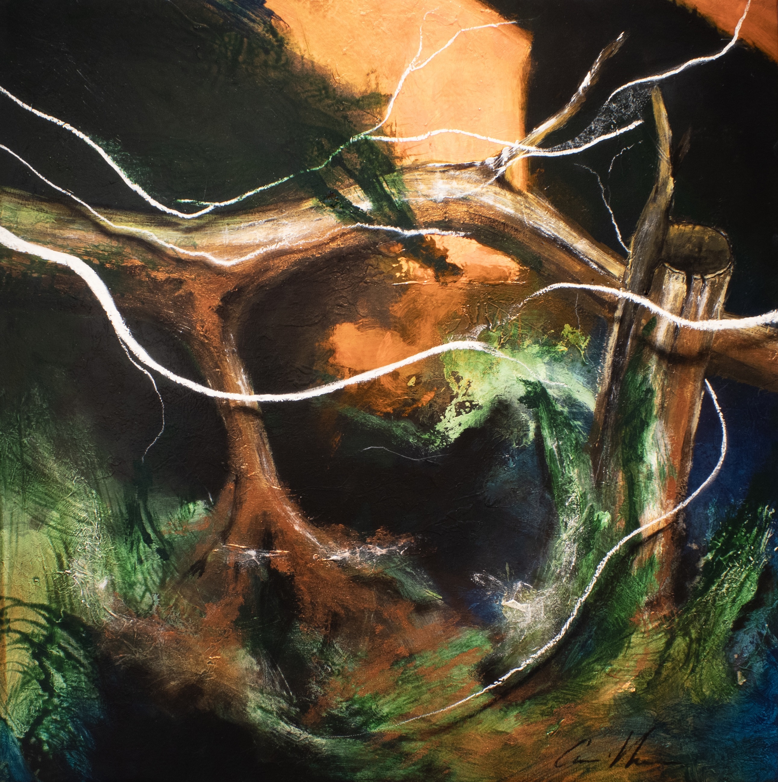 Monsanto #5, original Minimalist Acrylic Painting by Paulo Canilhas