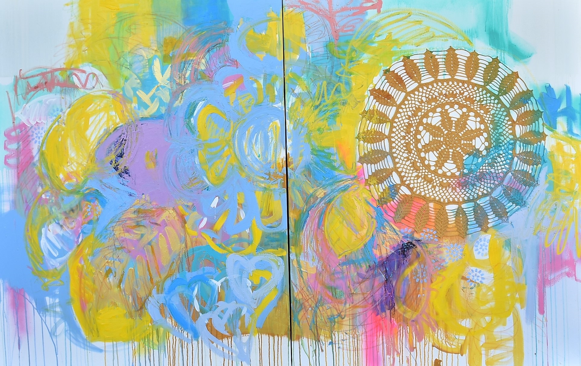 A Message for You # Love III, original   Painting by ELISA DA COSTA