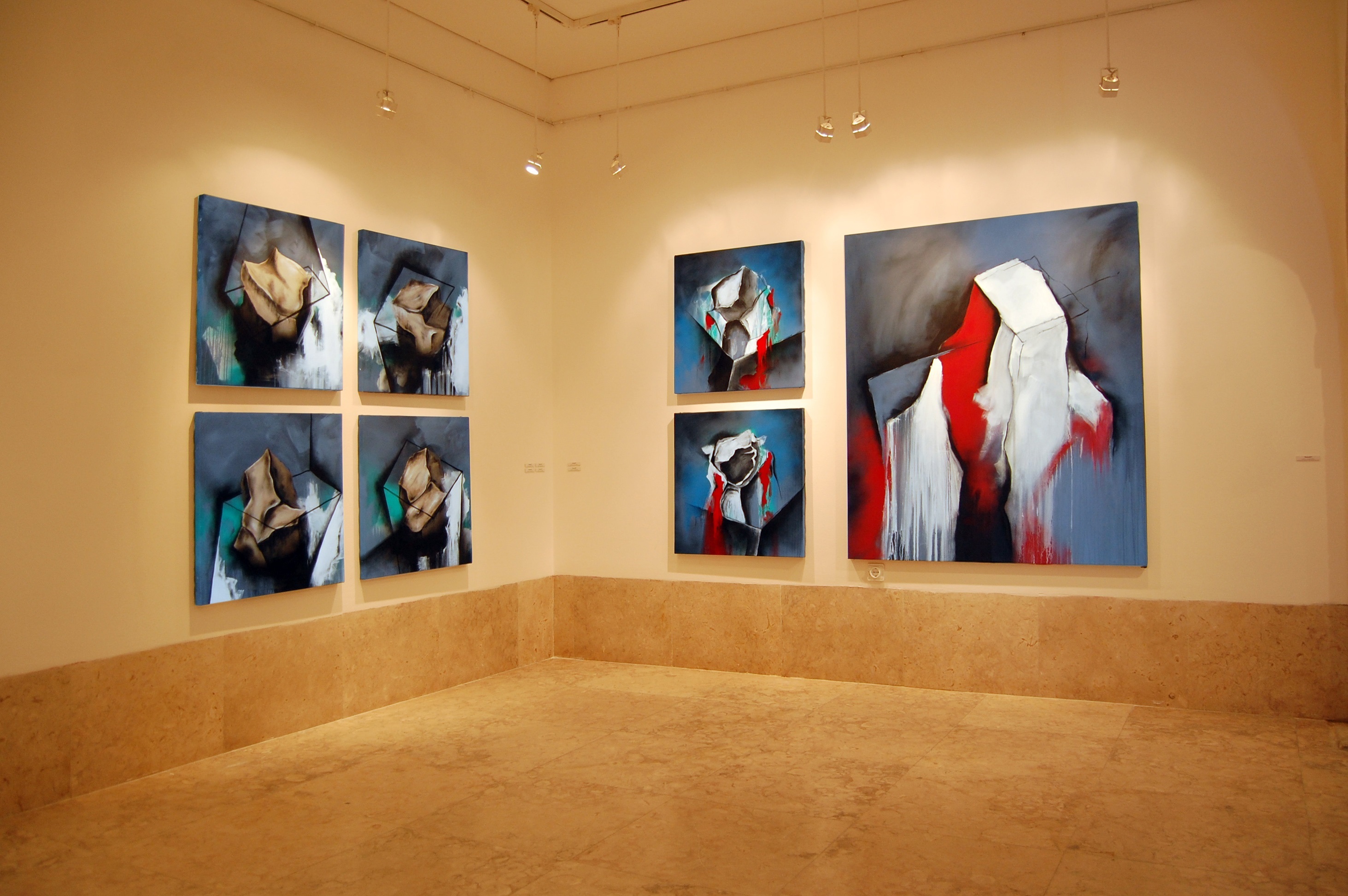 "As pedras do caminho que faço" #2, Pintura Tinta da china Abstrato original por Paulo Canilhas